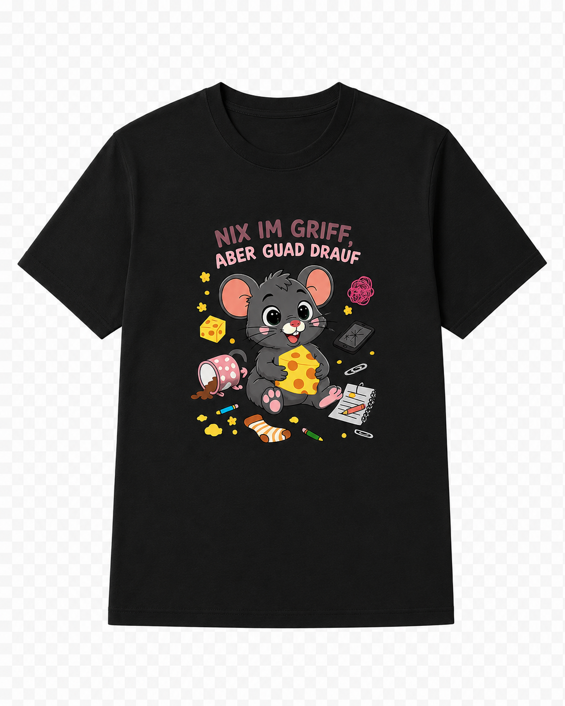 Chaosmaus | T-Shirt Herren Rundhals | Alpenyx