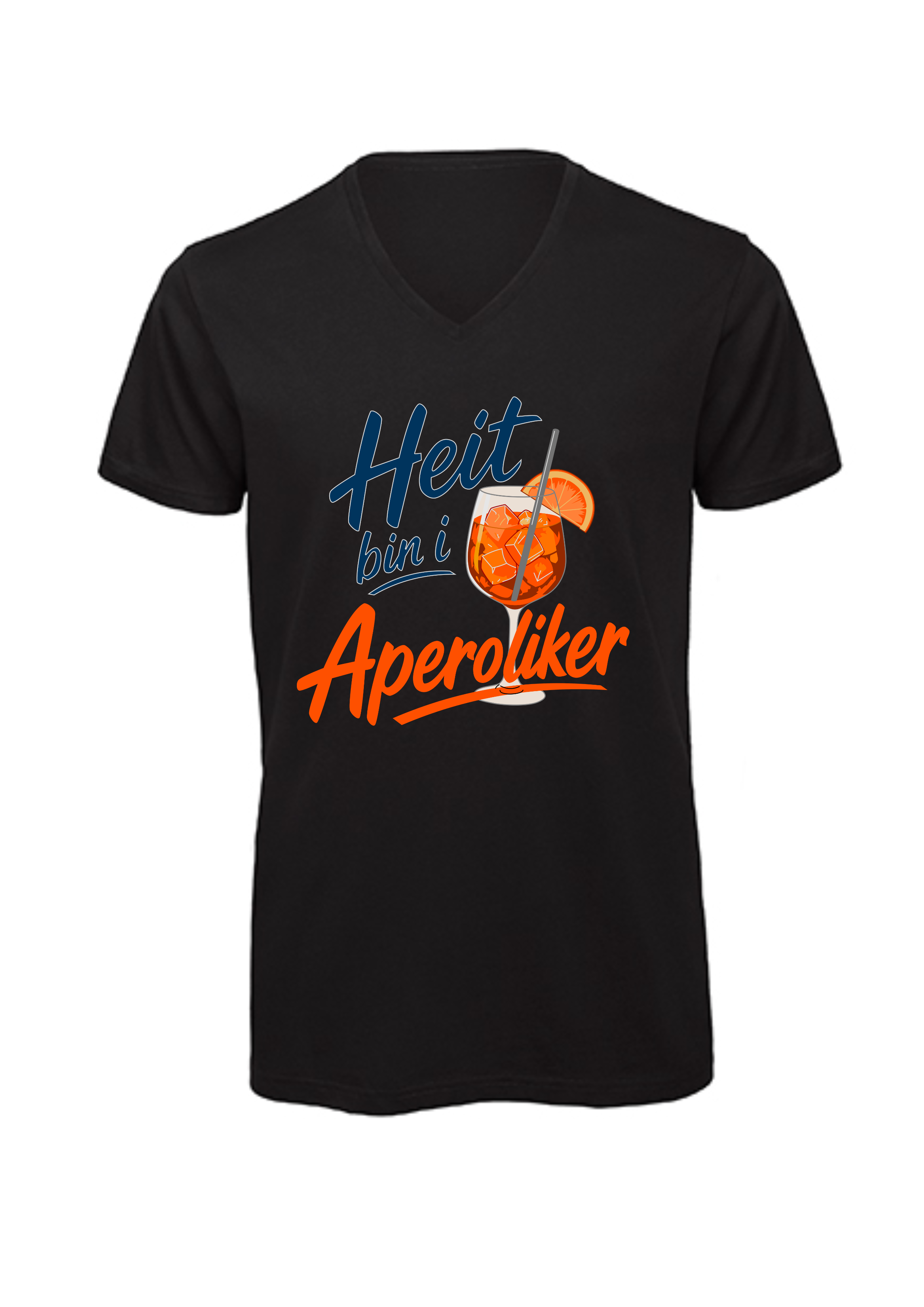 Heit bin i Aperoliker | T-Shirt Herren V-Ausschnitt
