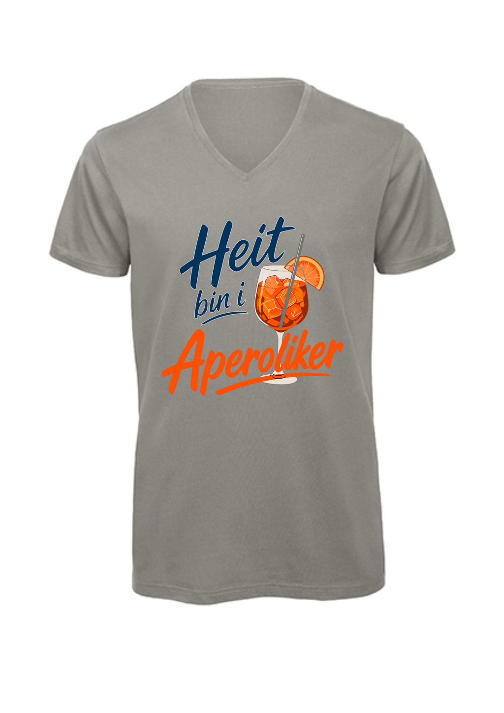 Heit bin i Aperoliker | T-Shirt Herren V-Ausschnitt