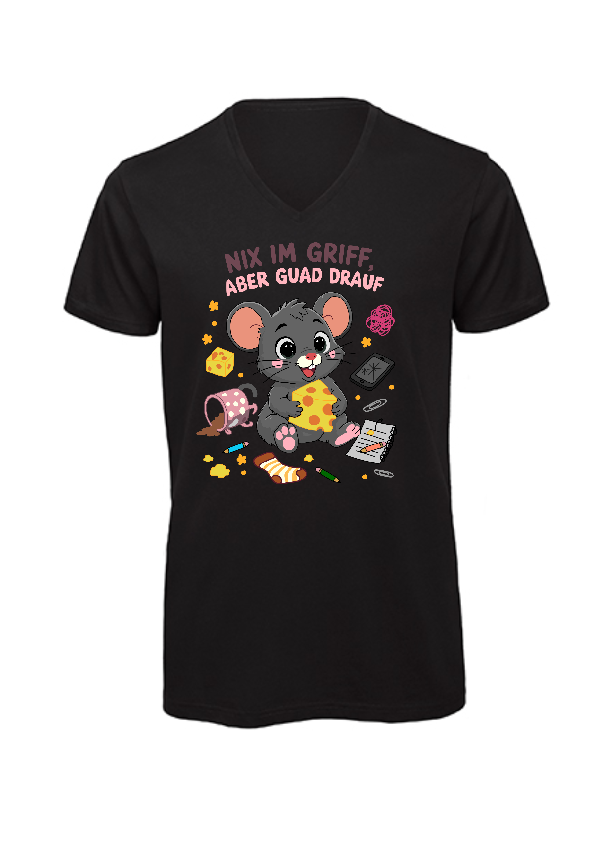 Chaosmaus | T-Shirt Herren V-Ausschnitt