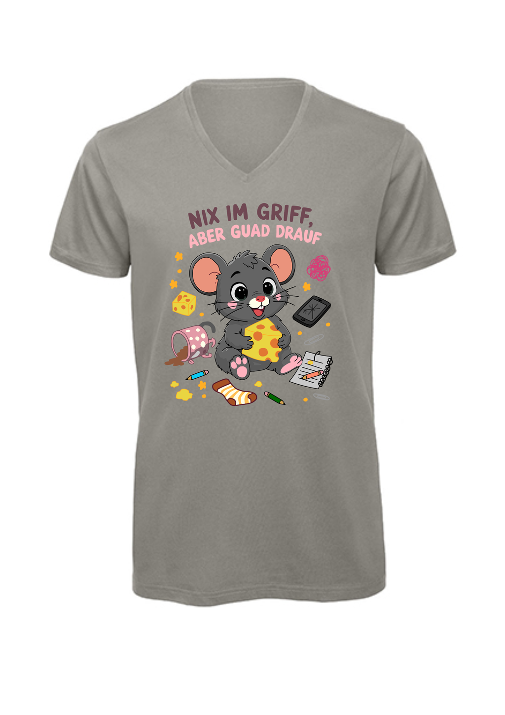 Chaosmaus | T-Shirt Herren V-Ausschnitt