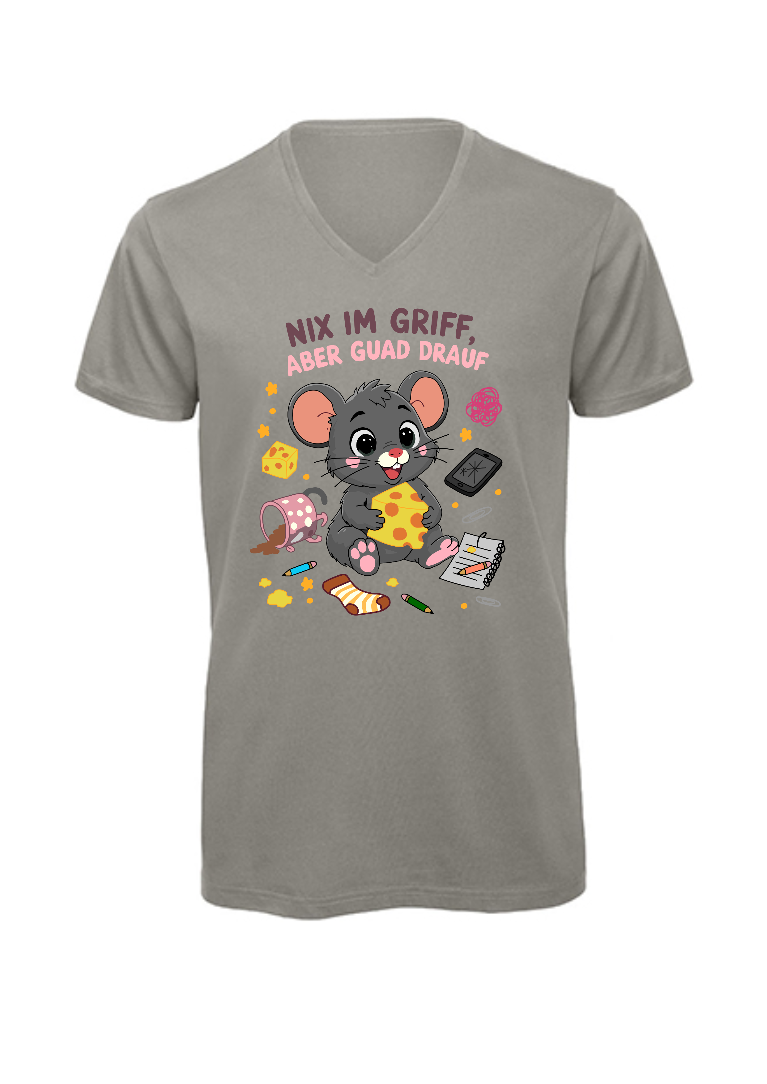 Chaosmaus | T-Shirt Herren V-Ausschnitt