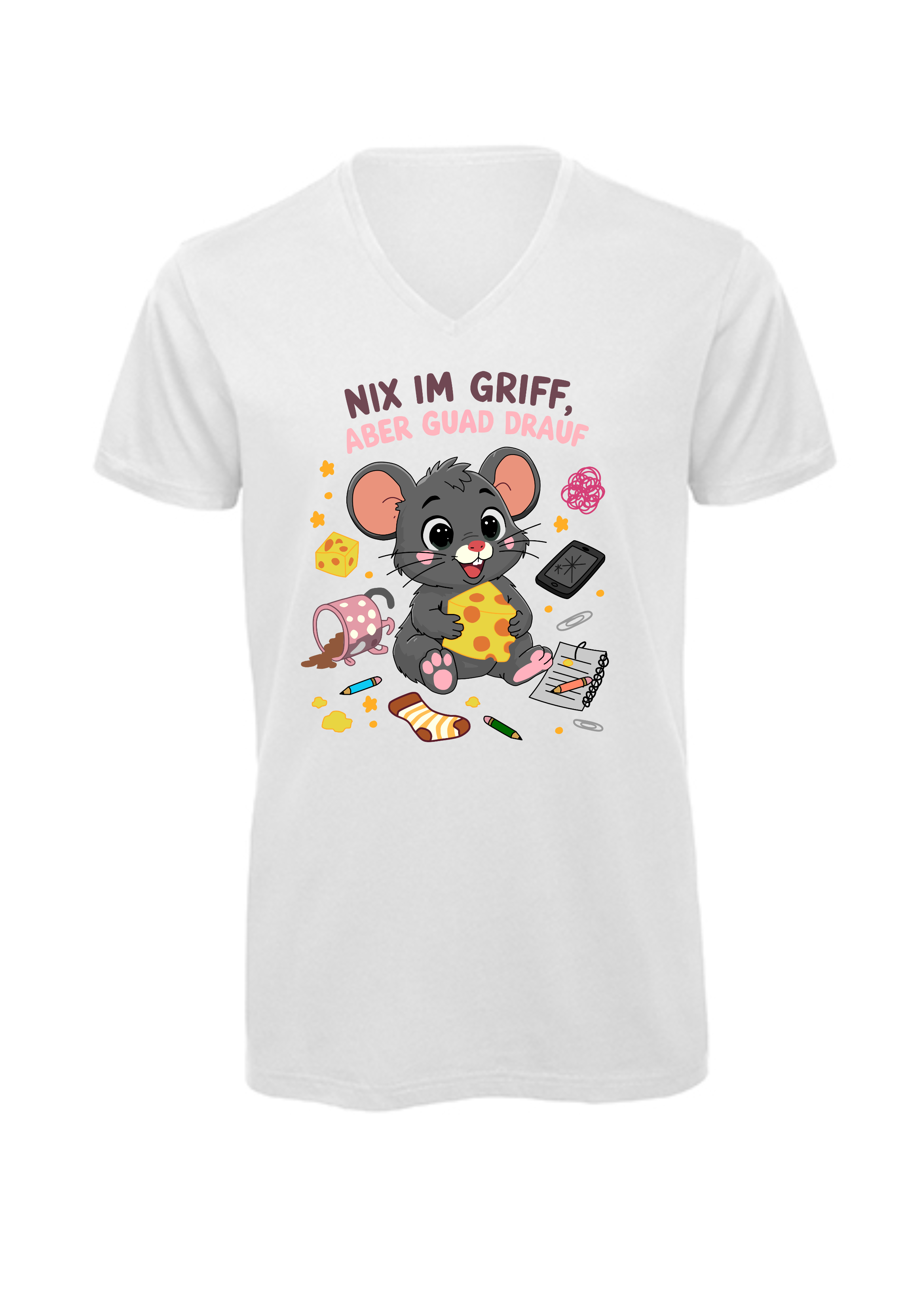 Chaosmaus | T-Shirt Herren V-Ausschnitt