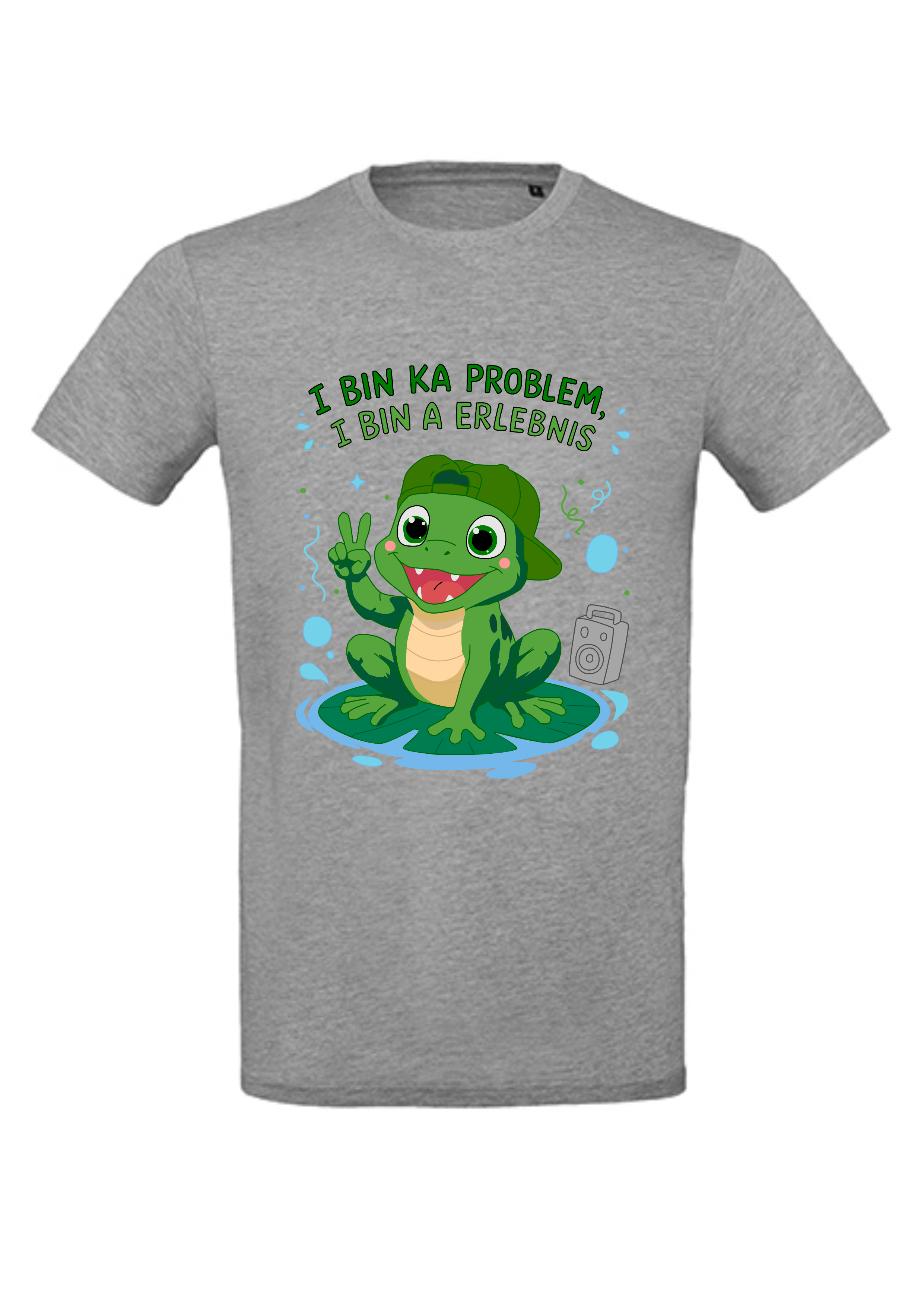 Erlebnisfrosch | Men's Round Neck T-Shirt