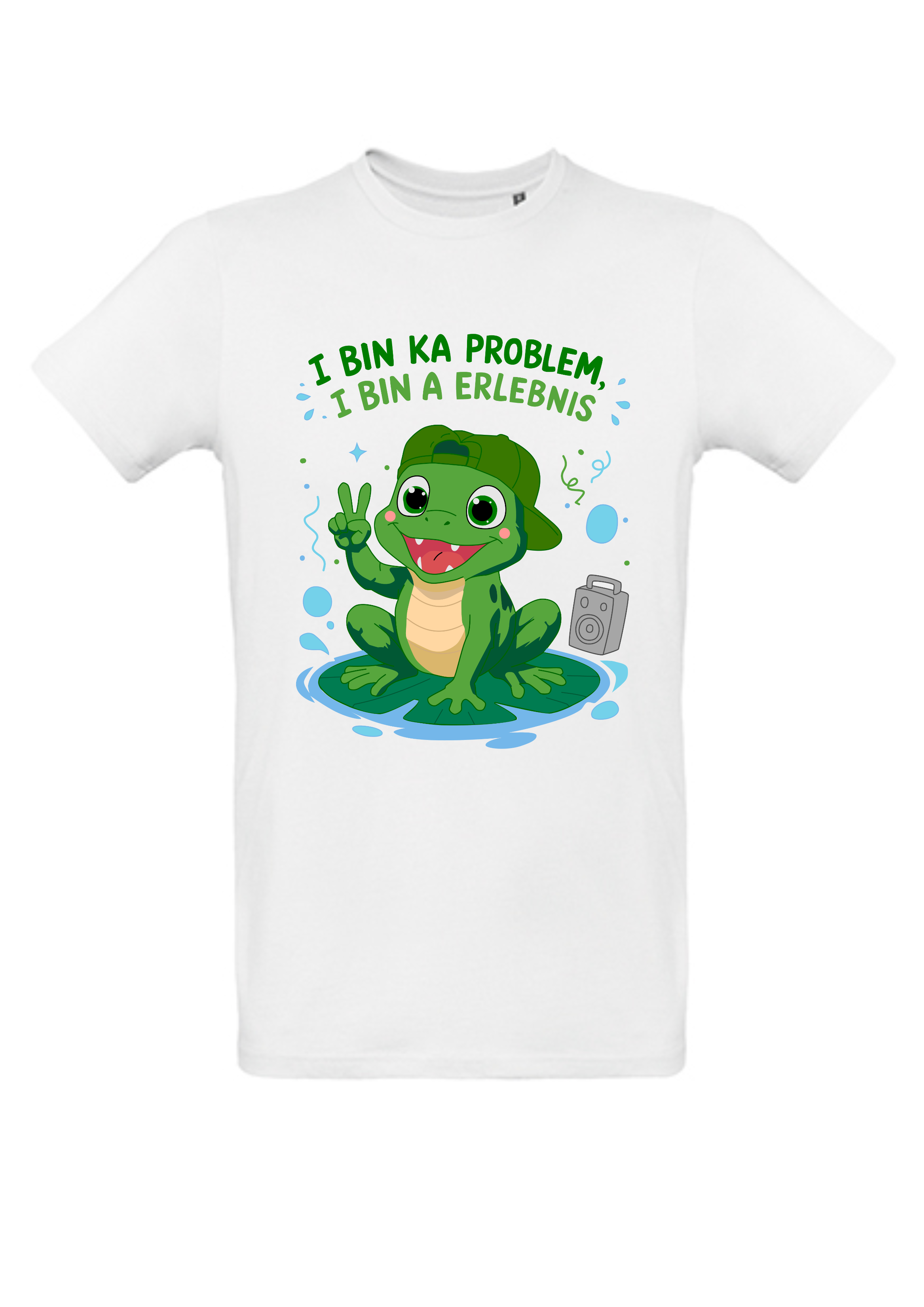 Erlebnisfrosch | Men's Round Neck T-Shirt