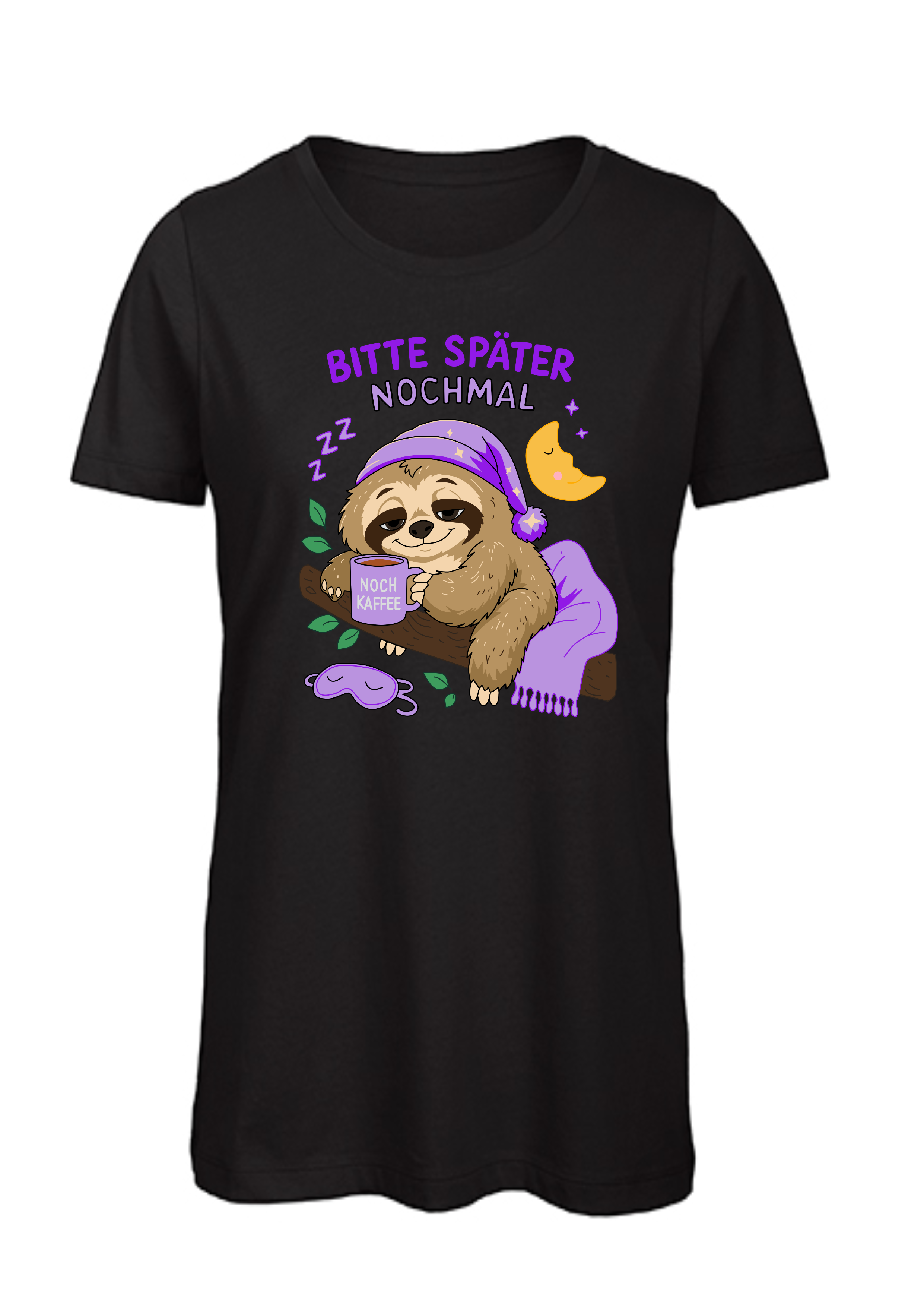 Bitte später nochmal - Faultier | Damen T-Shirt Rundhals