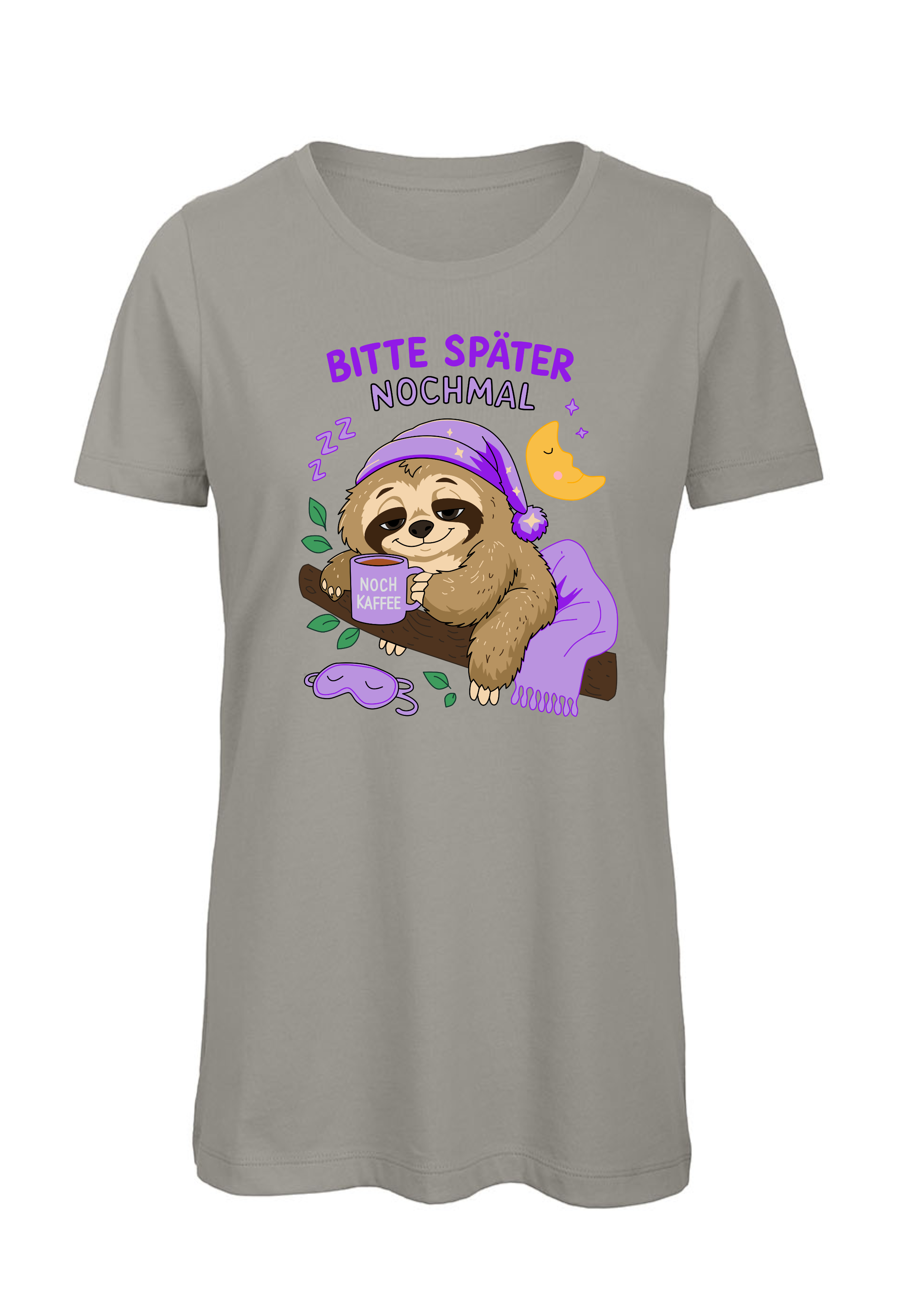 Bitte später nochmal - Faultier | Damen T-Shirt Rundhals
