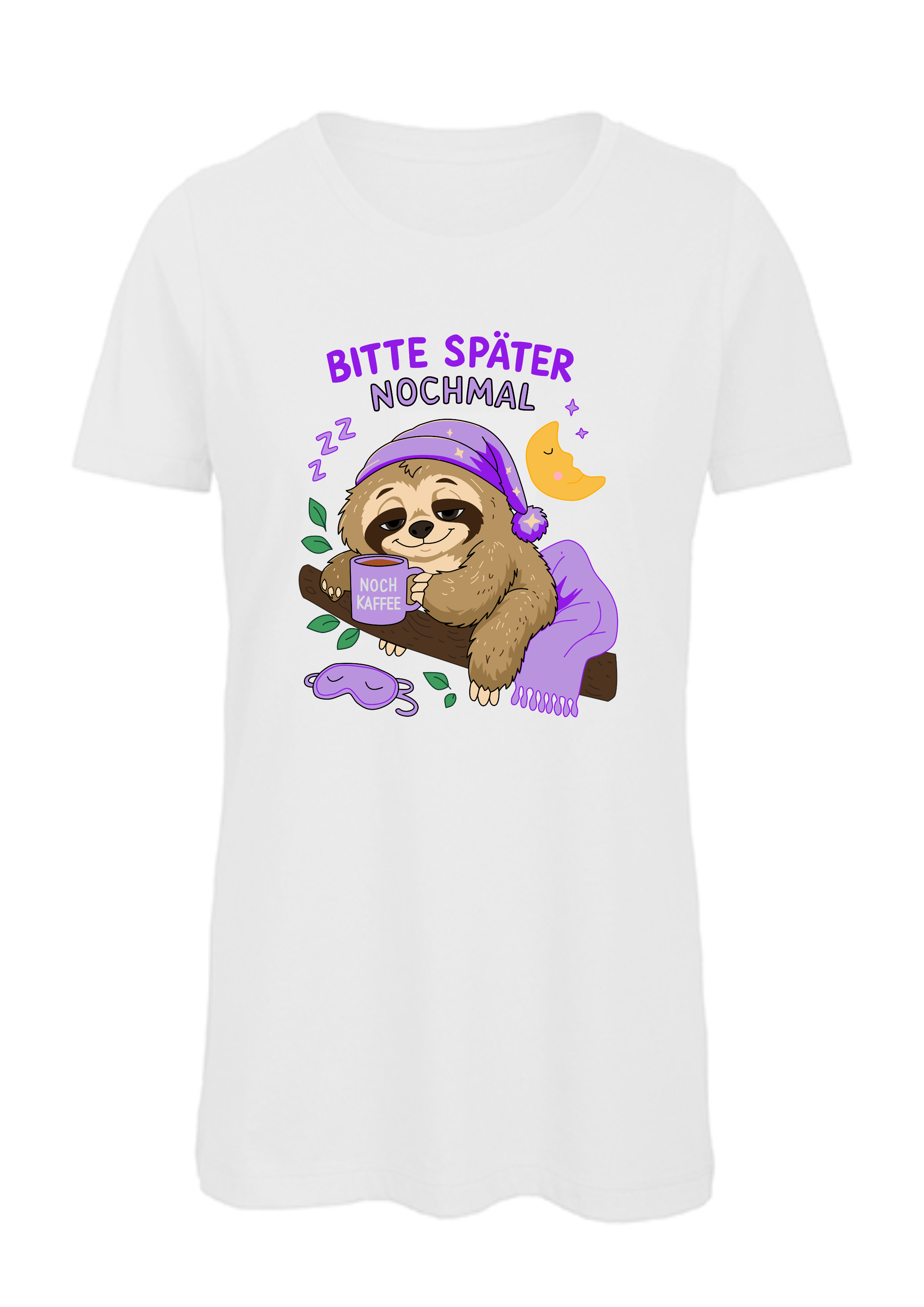 Bitte später nochmal - Faultier | Damen T-Shirt Rundhals