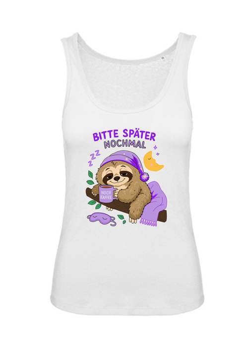 Bitte später nochmal - Faultier | Damen-Tanktop