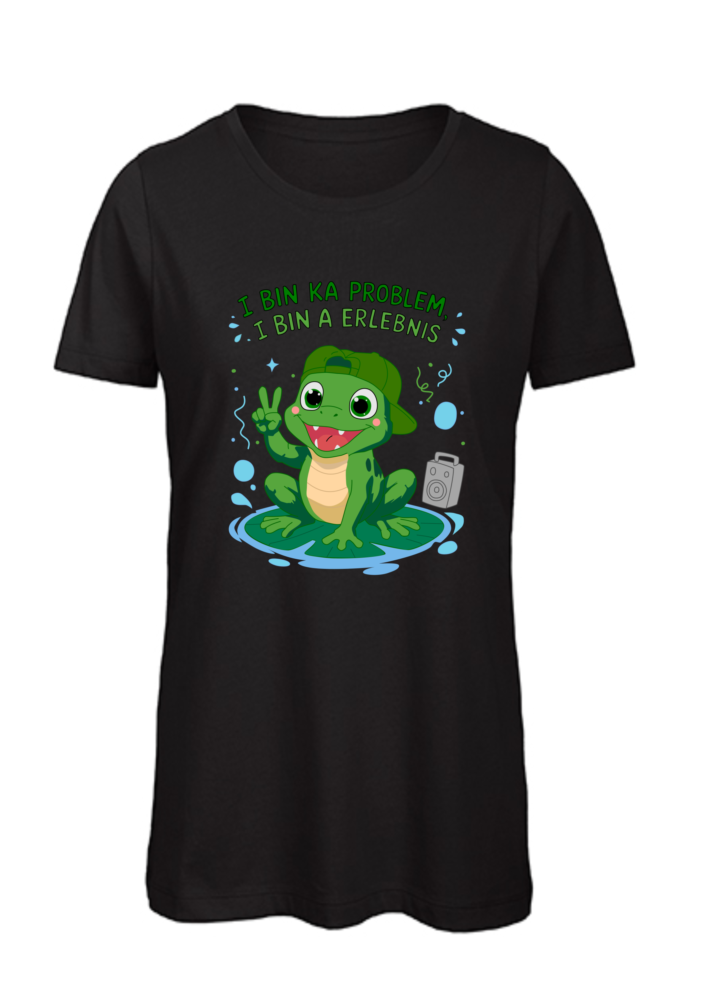 I bin ka Problem, i bin a Erlebnis | Damen T-Shirt Rundhals