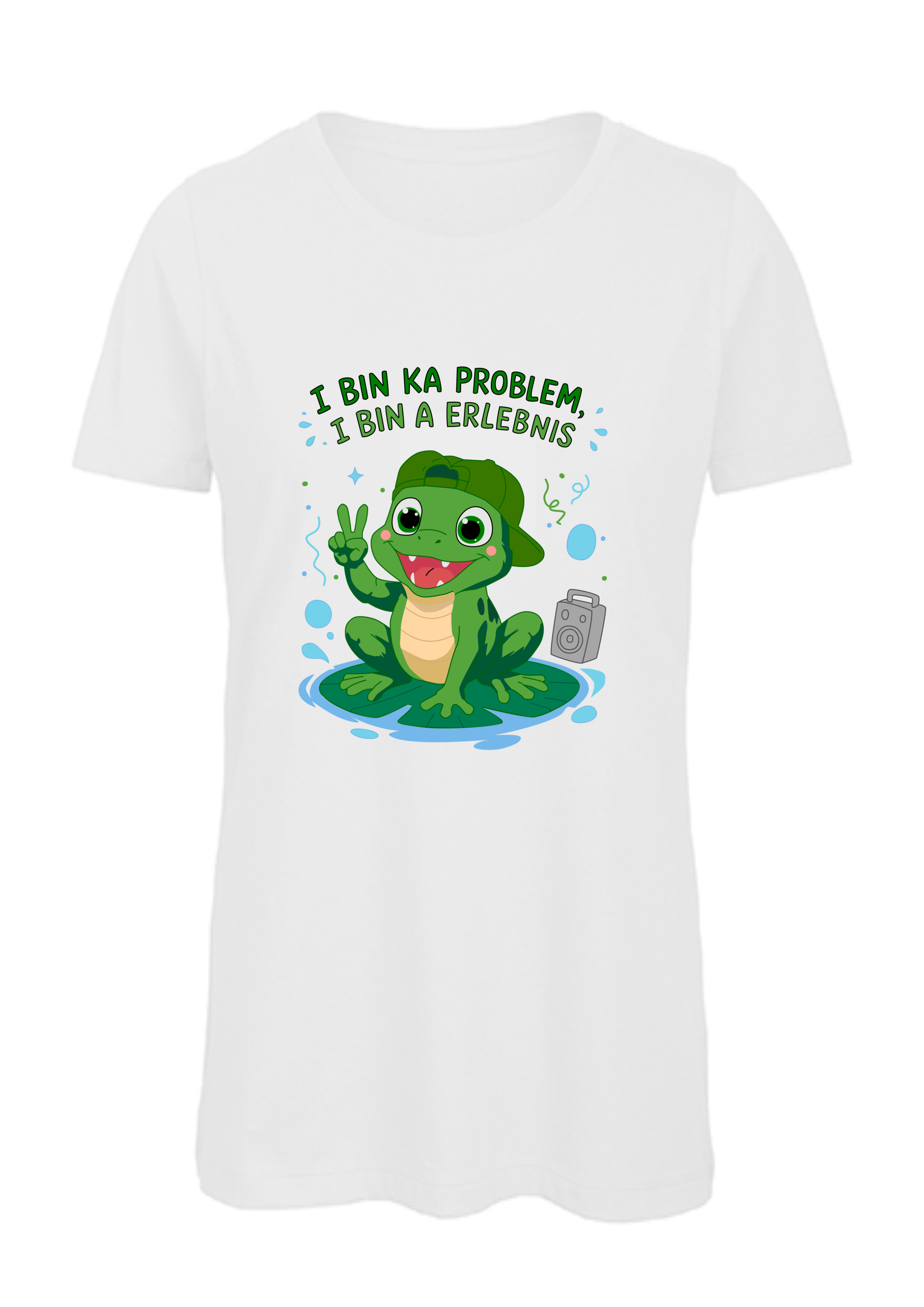 I bin ka Problem, i bin a Erlebnis | Damen T-Shirt Rundhals