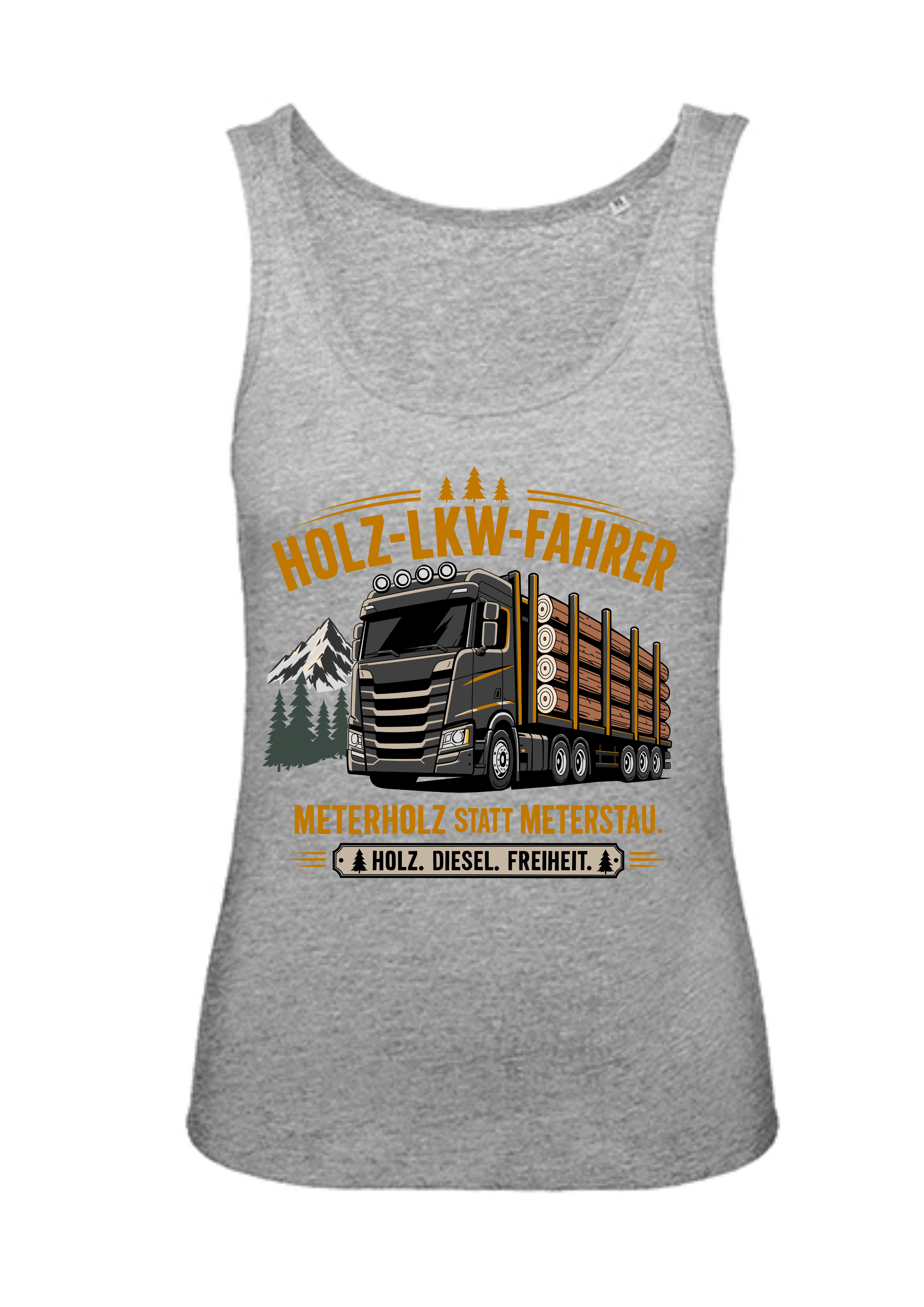 Holz-LKW-Fahrer | Damen-Tanktop