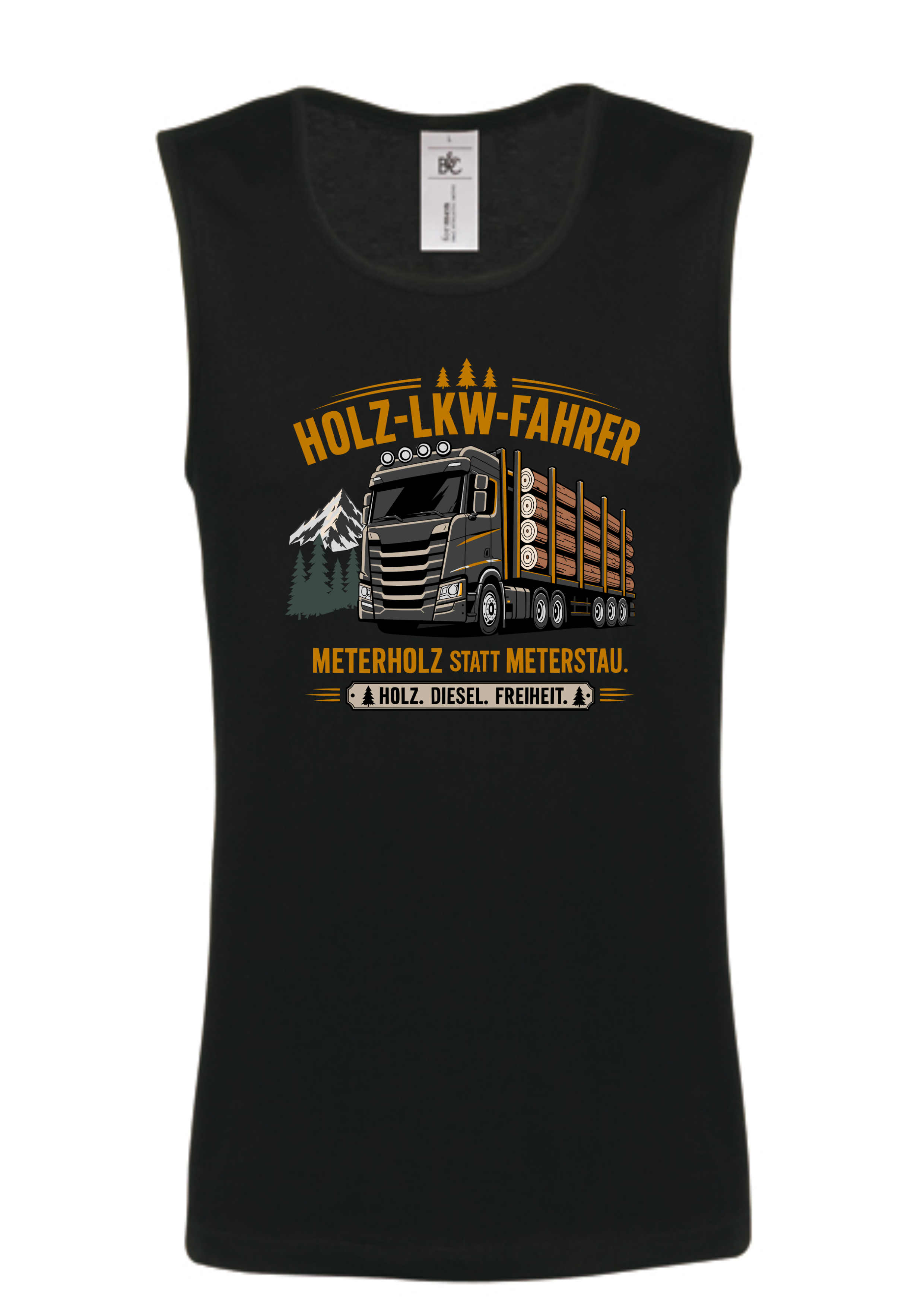 Holz-LKW-Fahrer - Tanktop Herren