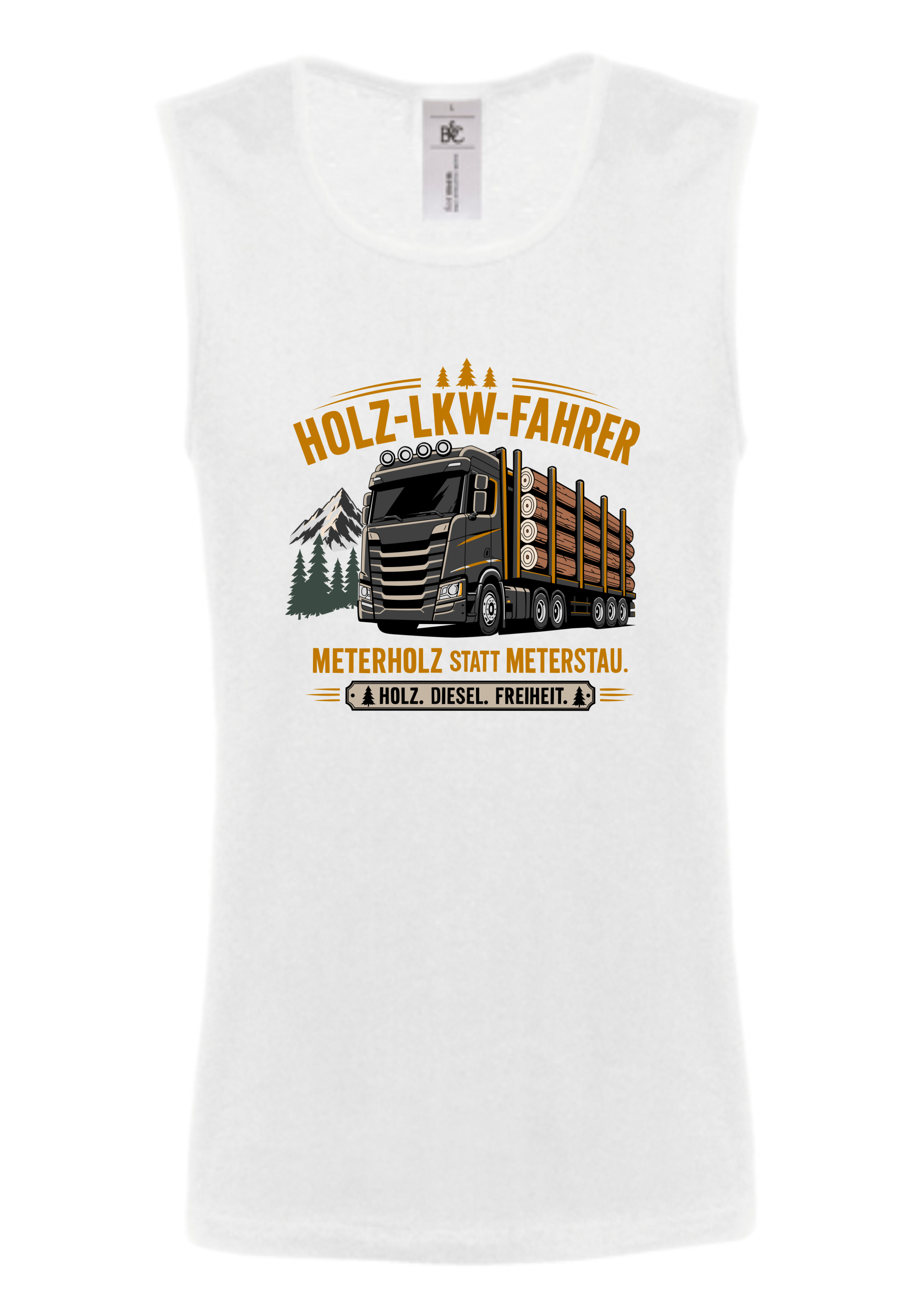 Holz-LKW-Fahrer - Tanktop Herren