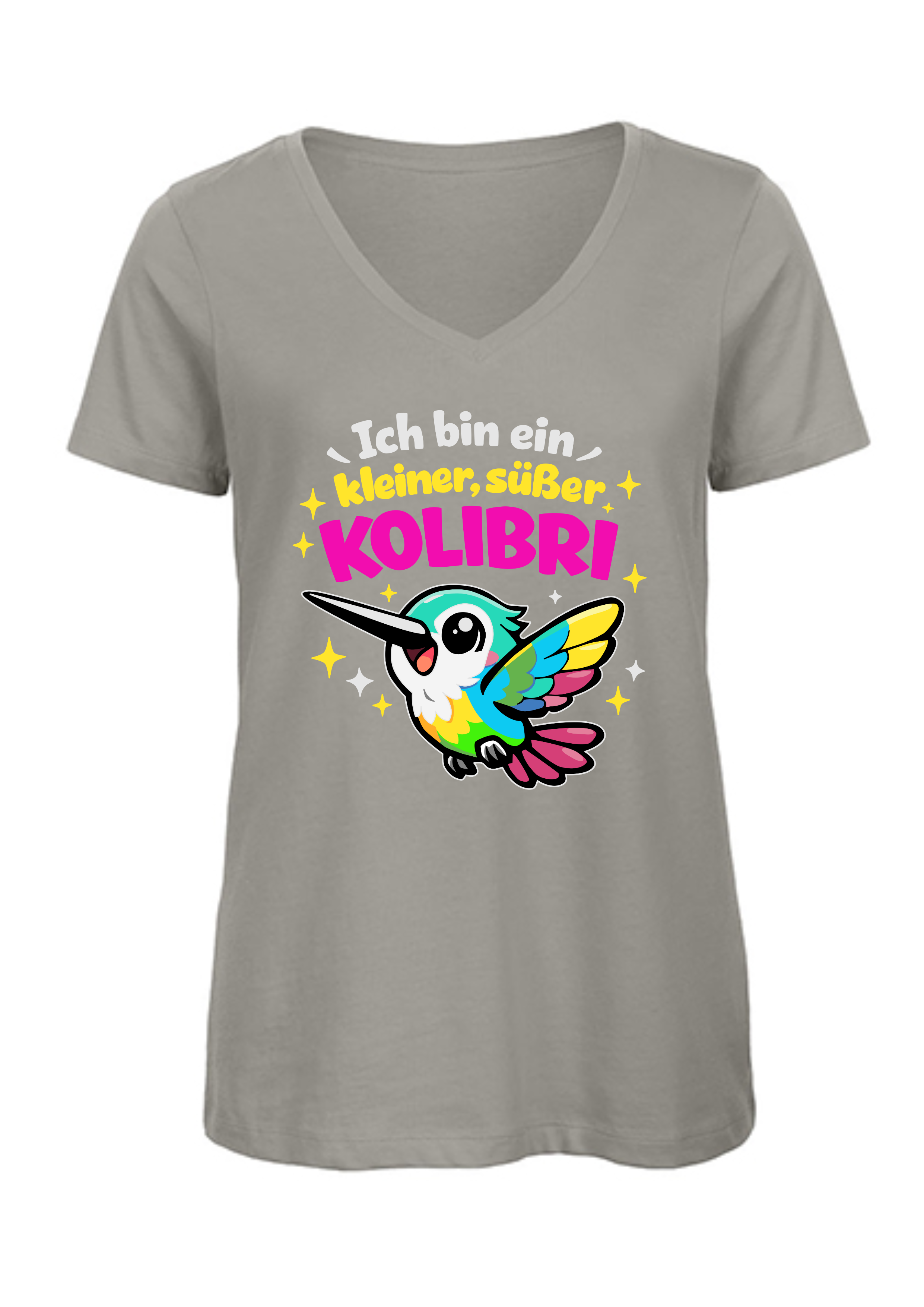 Kleiner, süßer Kolibri | Damen T-Shirt V-Ausschnitt