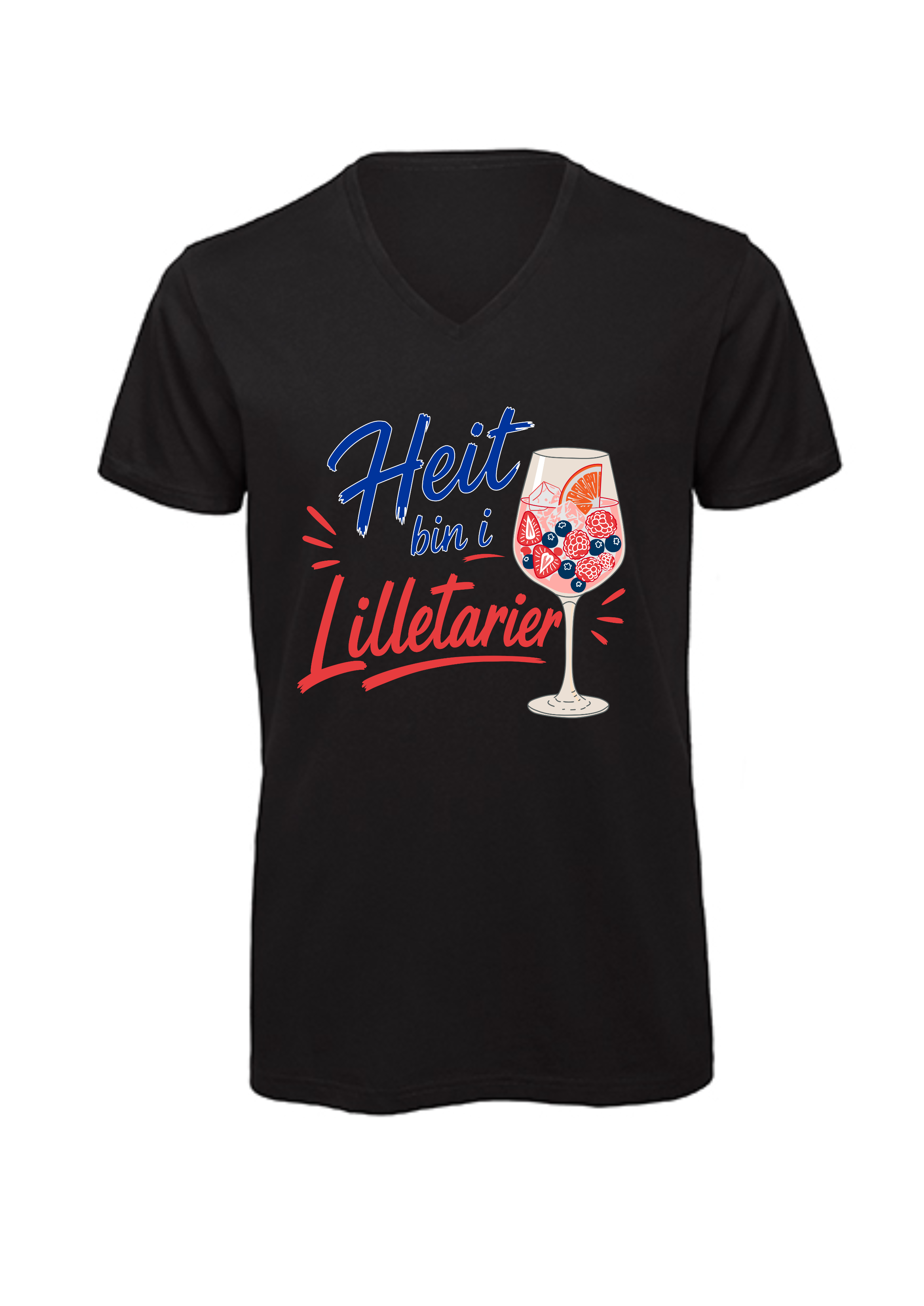 Heit bin i Lilletarier | T-Shirt Herren V-Ausschnitt