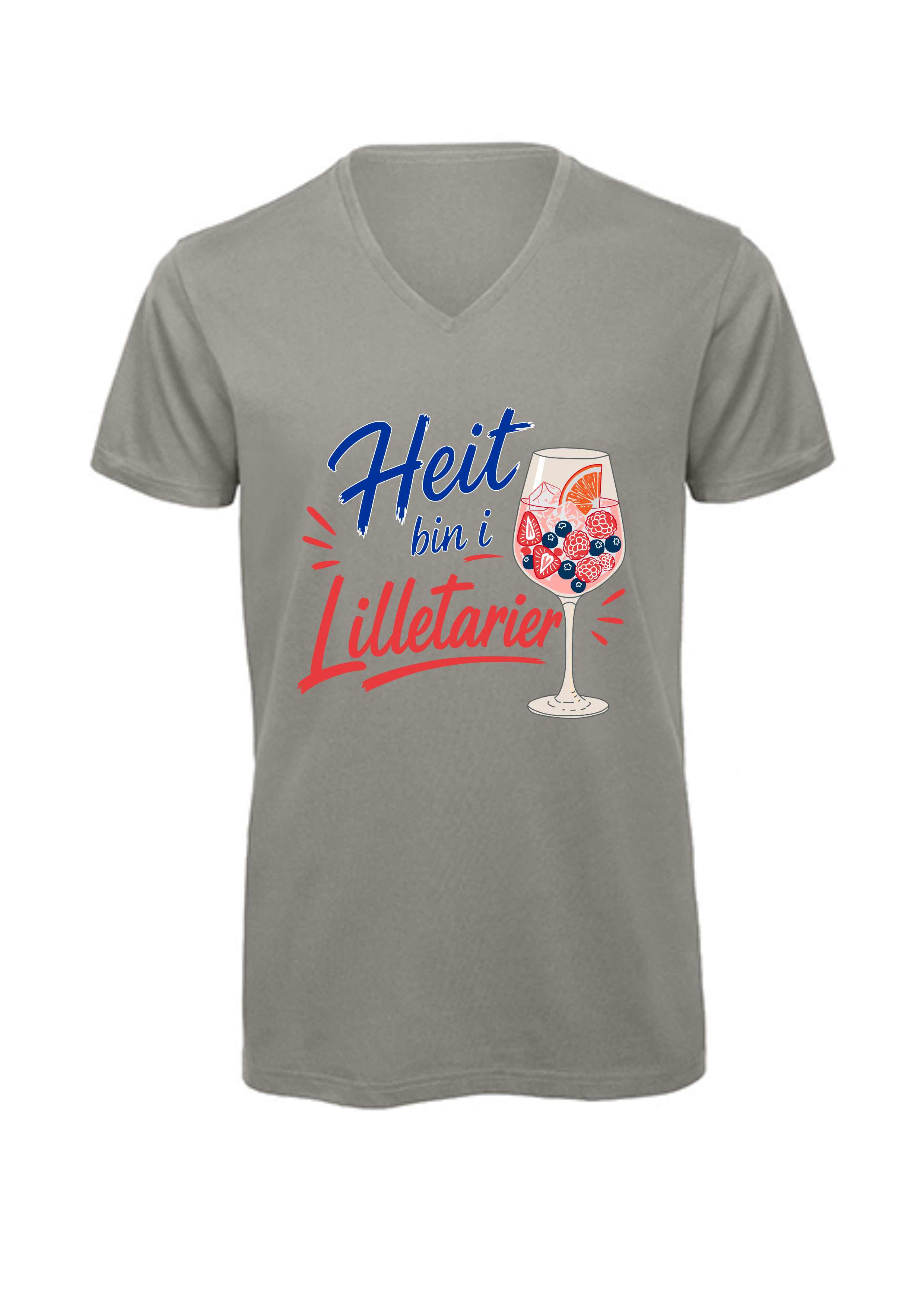 Heit bin i Lilletarier | T-Shirt Herren V-Ausschnitt