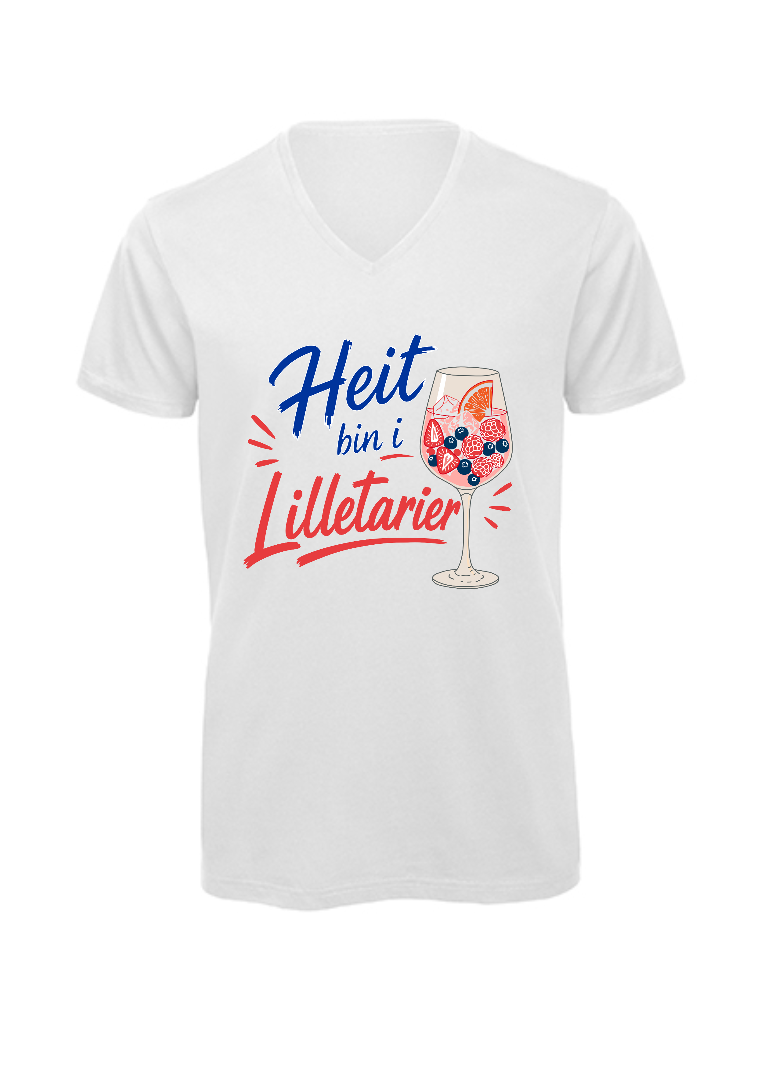 Heit bin i Lilletarier | T-Shirt Herren V-Ausschnitt