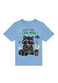 Heit red i nix mehr - Waschbär | Kinder T-Shirt Rundhals
