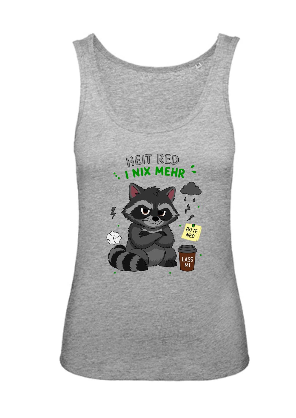 Heit red i nix mehr - Waschbär | Damen-Tanktop