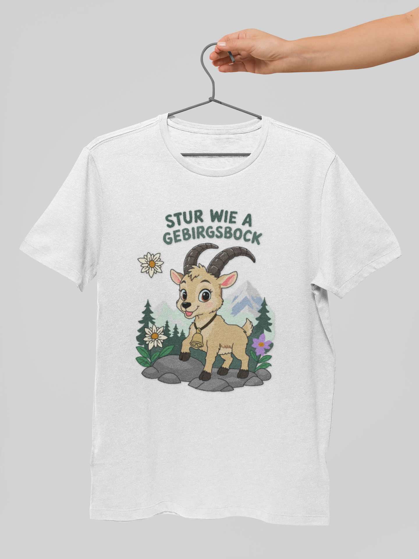 Stur wie a Gebirgsbock | T-Shirt Herren Rundhals | Alpenyx