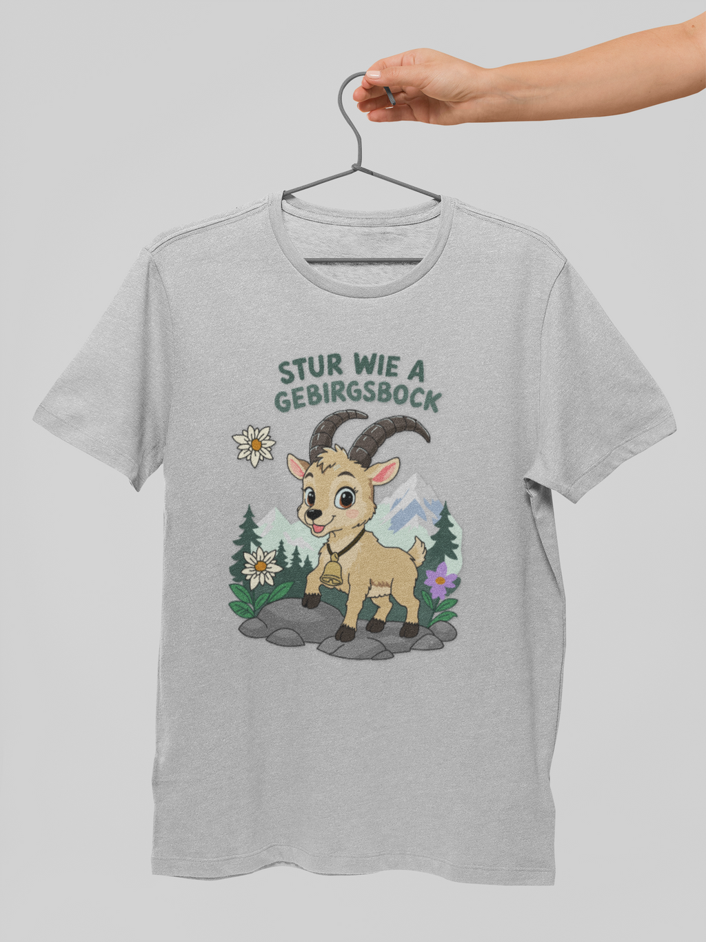 Stur wie a Gebirgsbock | T-Shirt Herren Rundhals