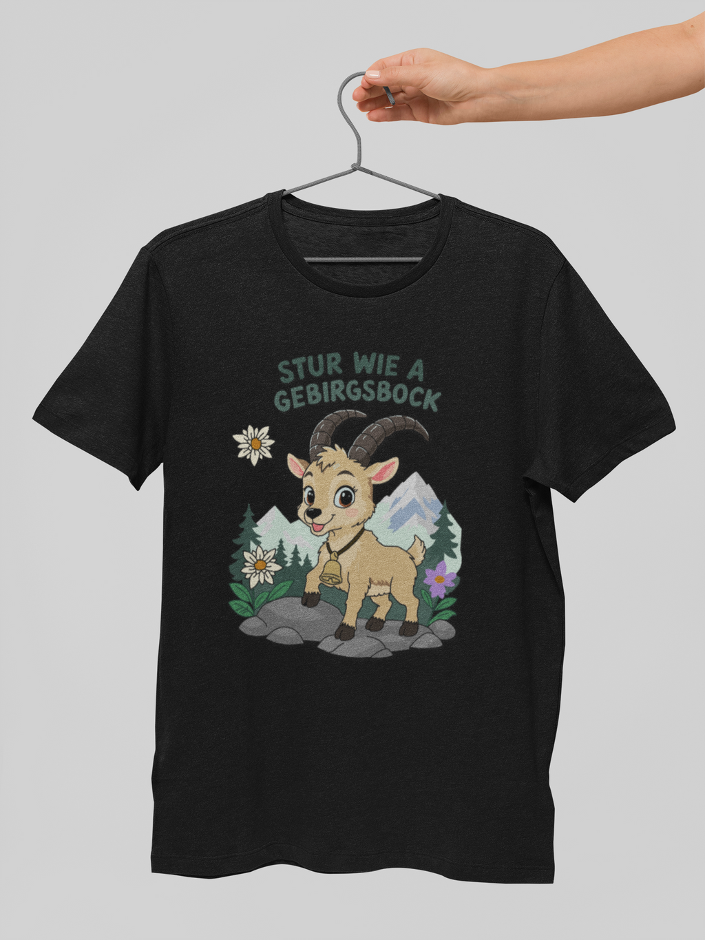 Stur wie a Gebirgsbock | T-Shirt Herren Rundhals