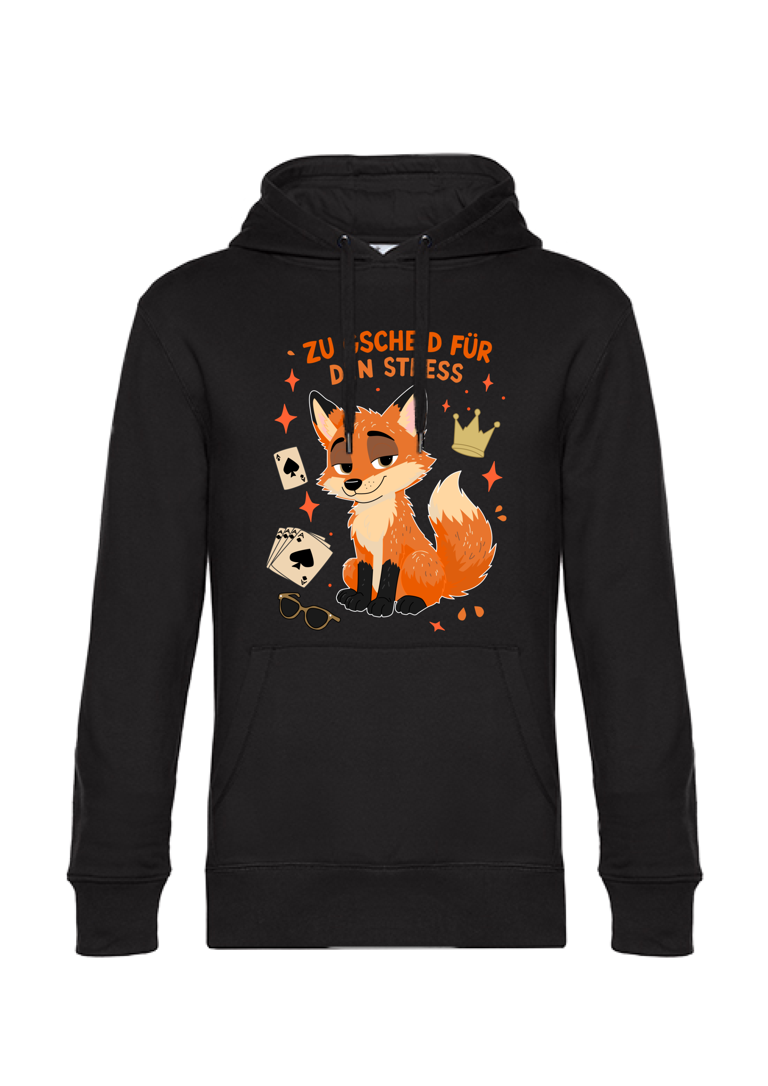 Too smart for this stress - Fox - Men's Hoodie