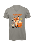 Zu gscheid für den Stress - Fuchs | T-Shirt Herren V-Ausschnitt