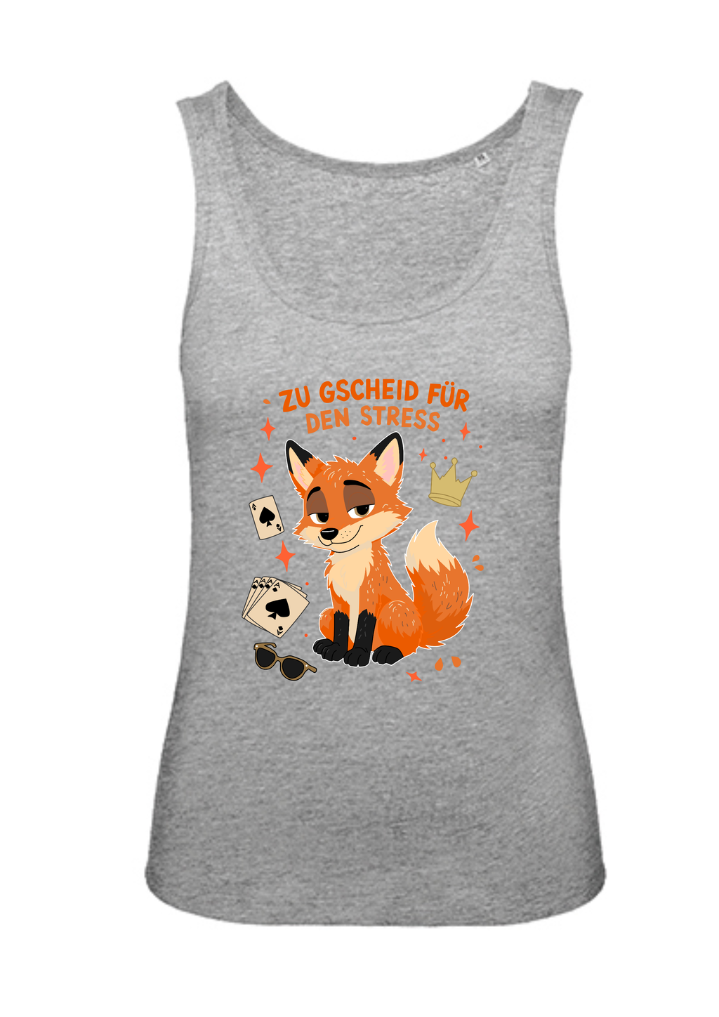 Zu gscheid für den Stress - Fuchs | Damen-Tanktop