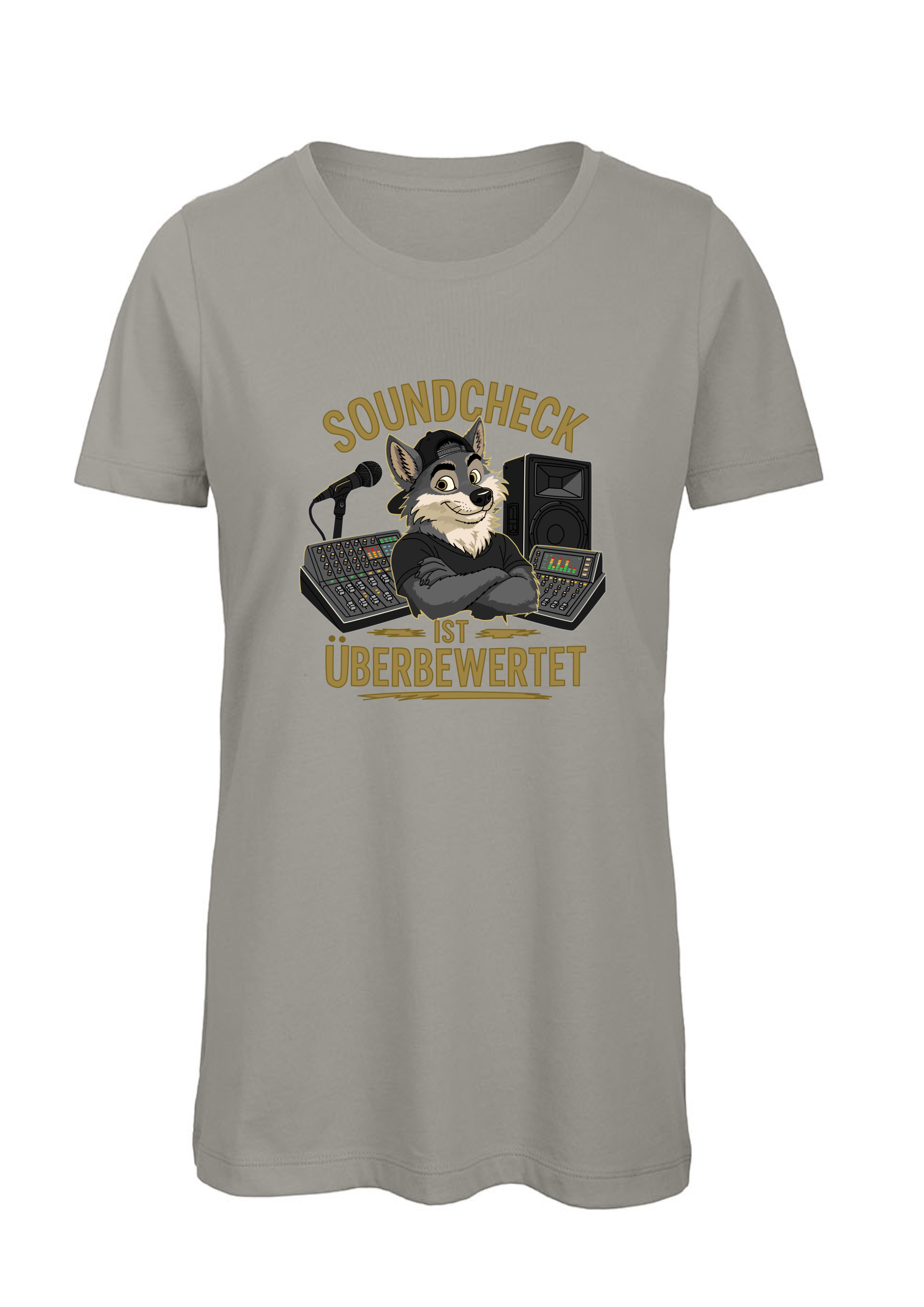 Soundcheck ist überbewertet - Wolf | Damen T-Shirt Rundhals