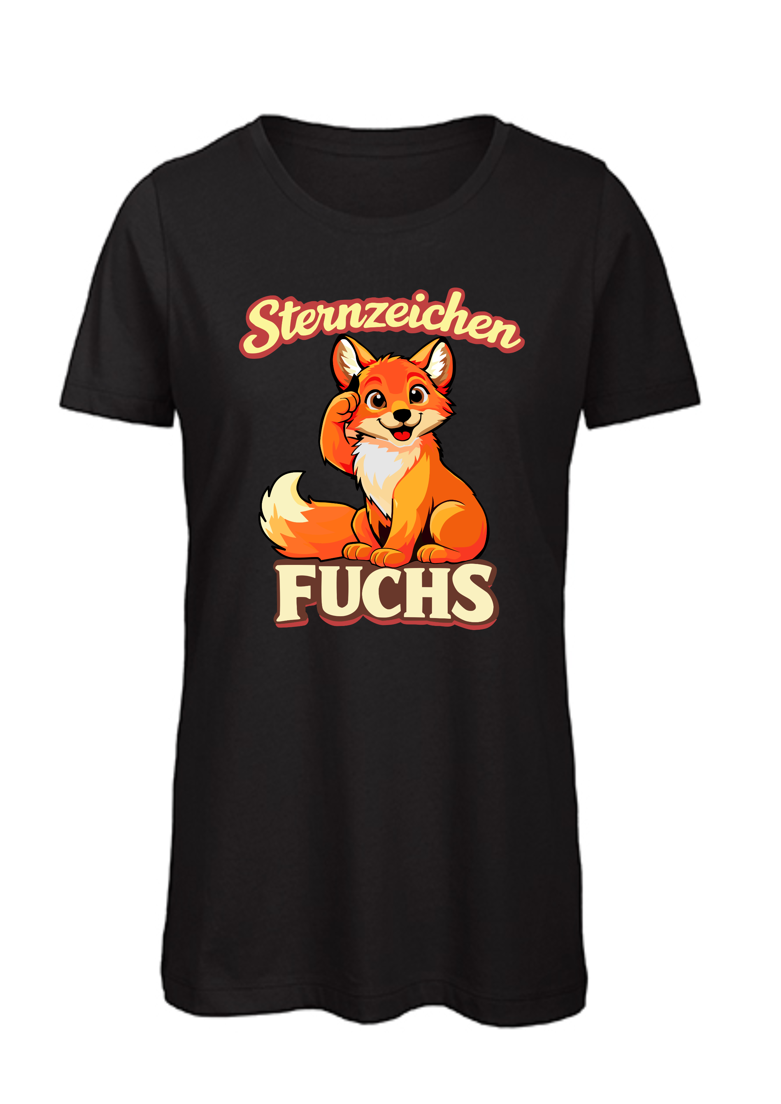 Sternzeichen Fuchs | Damen T-Shirt Rundhals