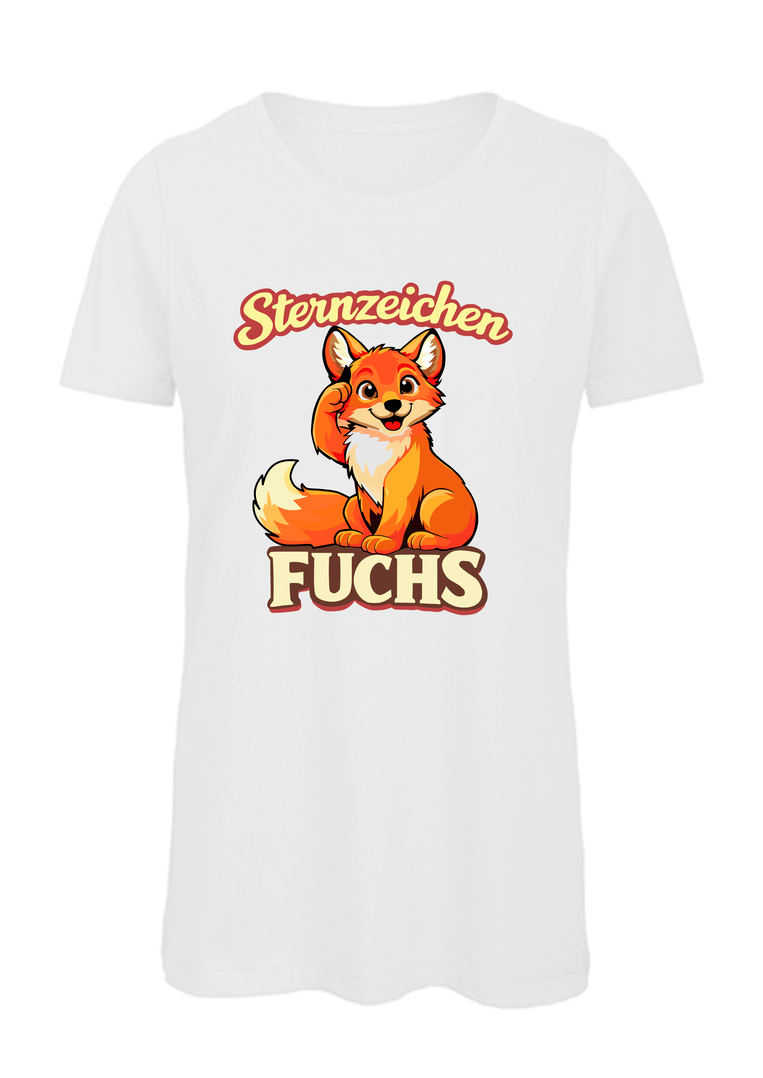 Sternzeichen Fuchs | Damen T-Shirt Rundhals