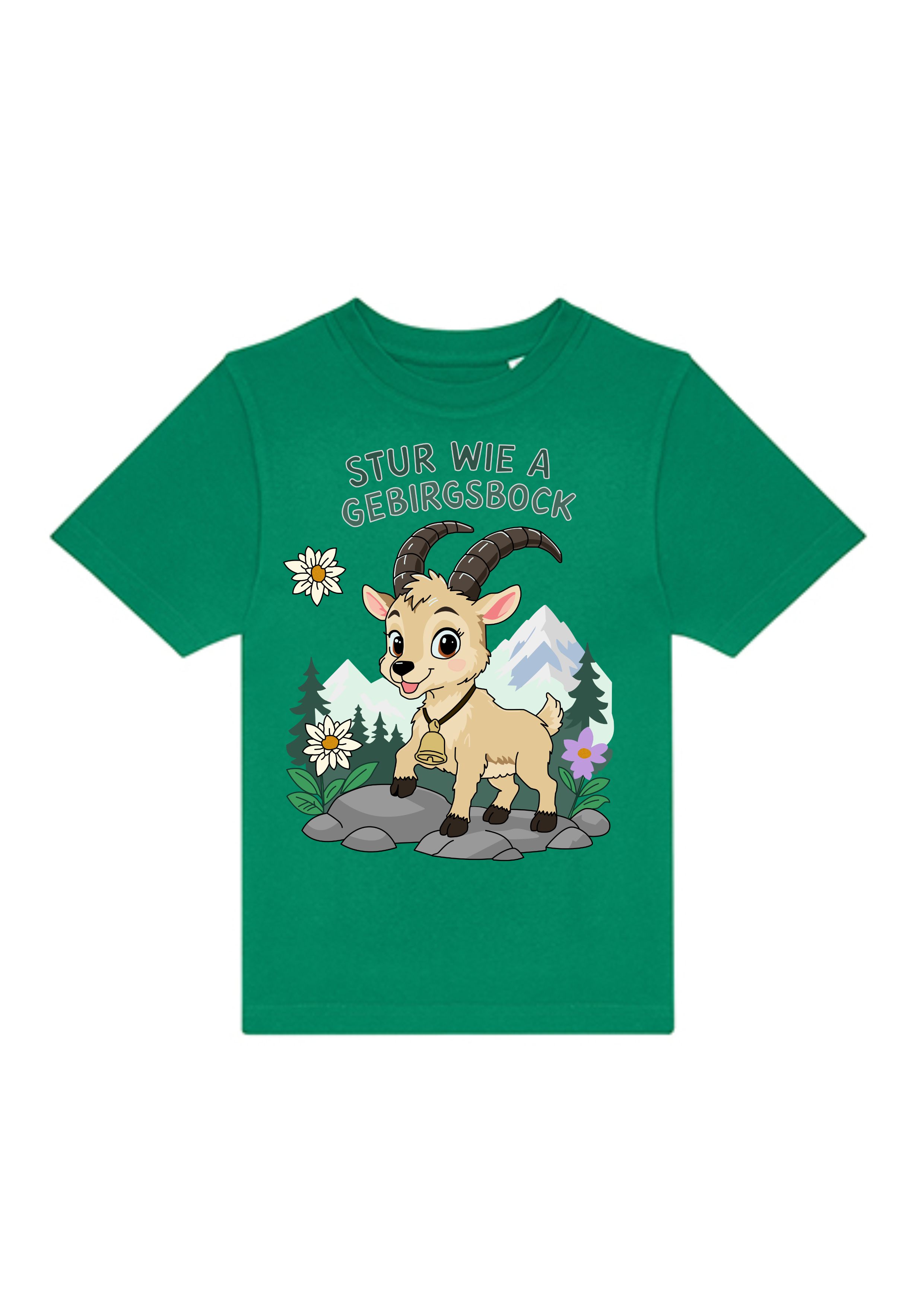 Stur wie a Gebirgsbock | Kinder T-Shirt Rundhals