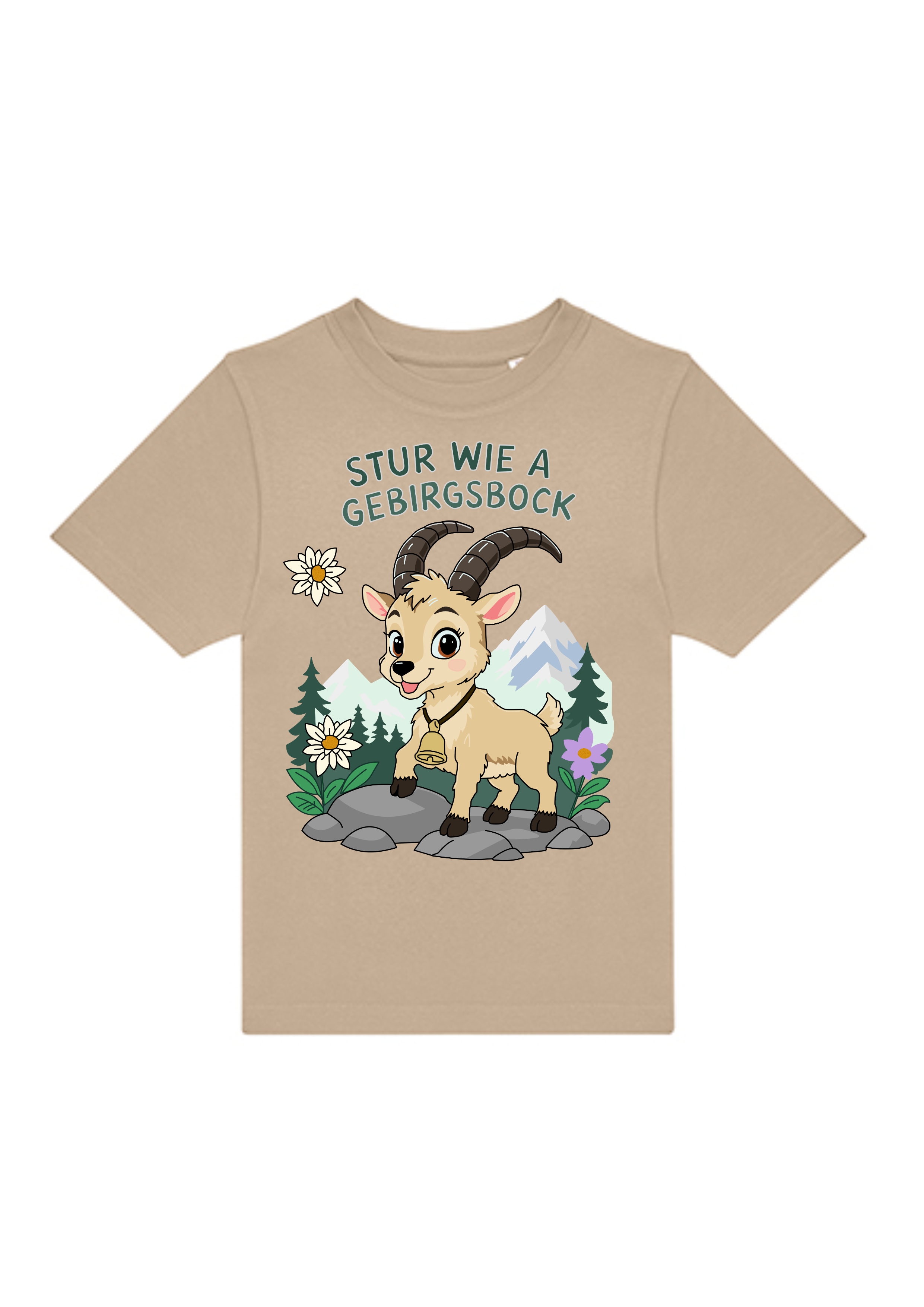 Stur wie a Gebirgsbock | Kinder T-Shirt Rundhals