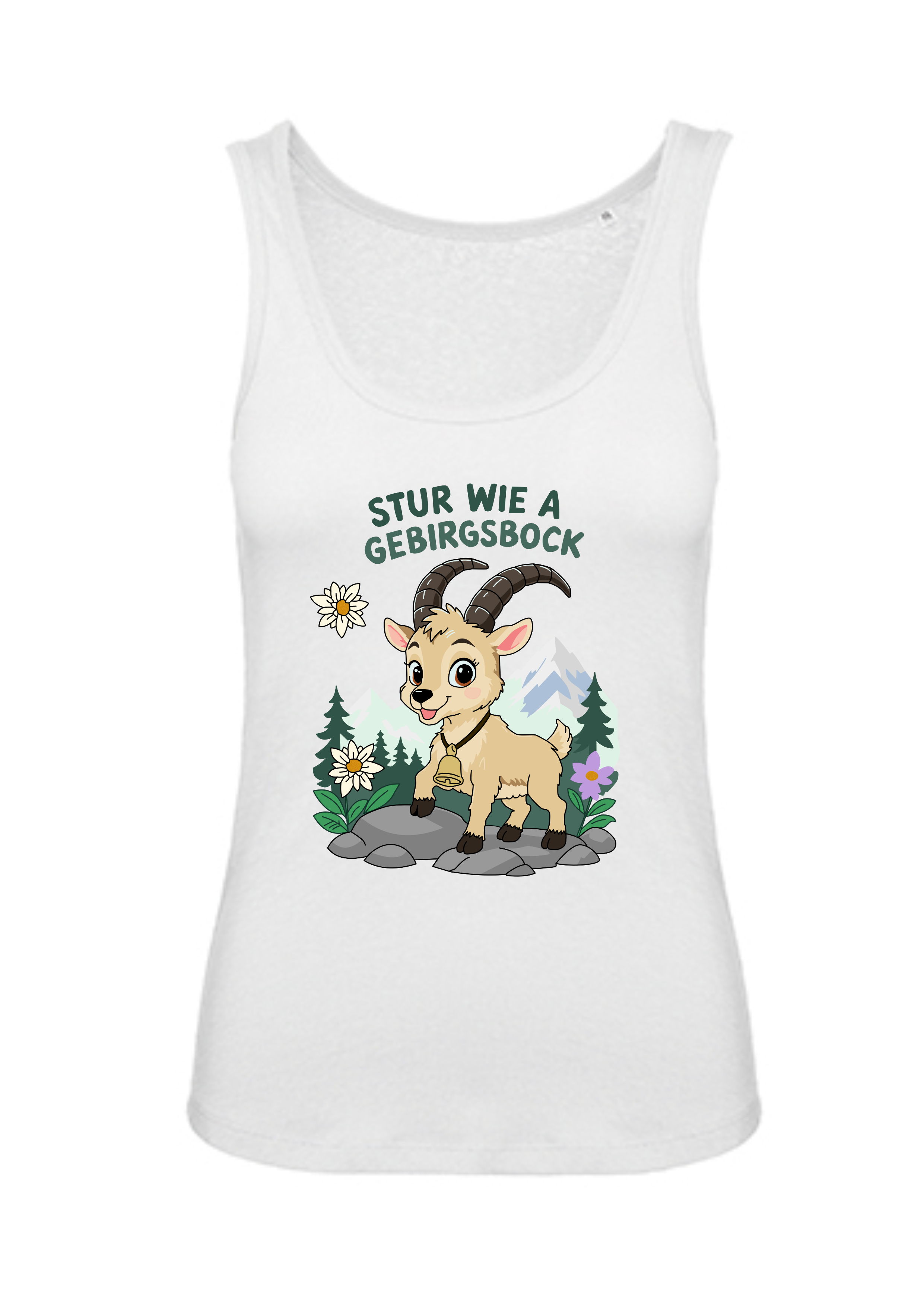 Stur wie a Gebirgsbock | Damen-Tanktop