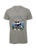 Allein unterwegs, aber legendär - Wolf | T-Shirt Herren V-Ausschnitt