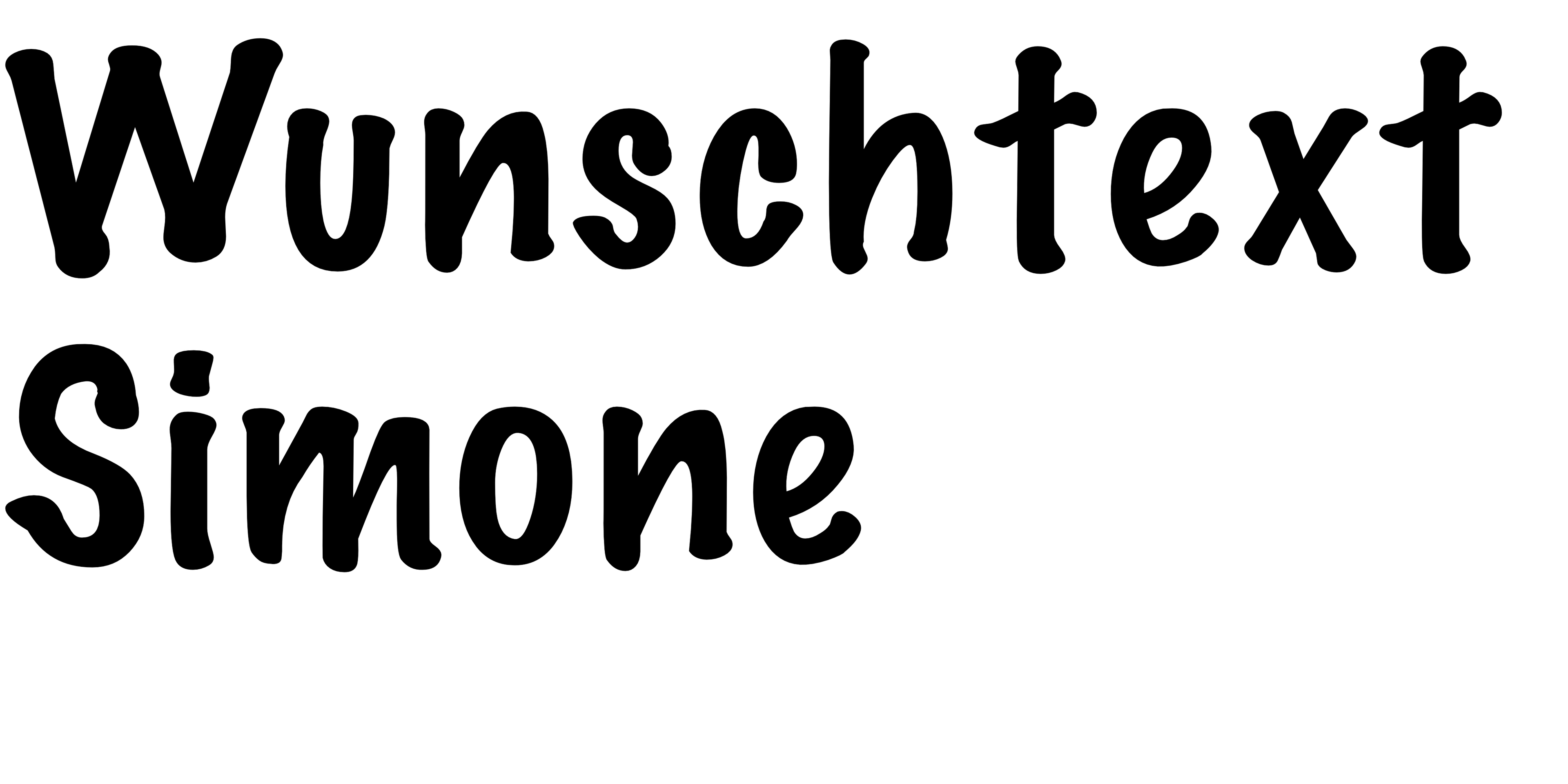 Personalisierung mit Wunschtext
