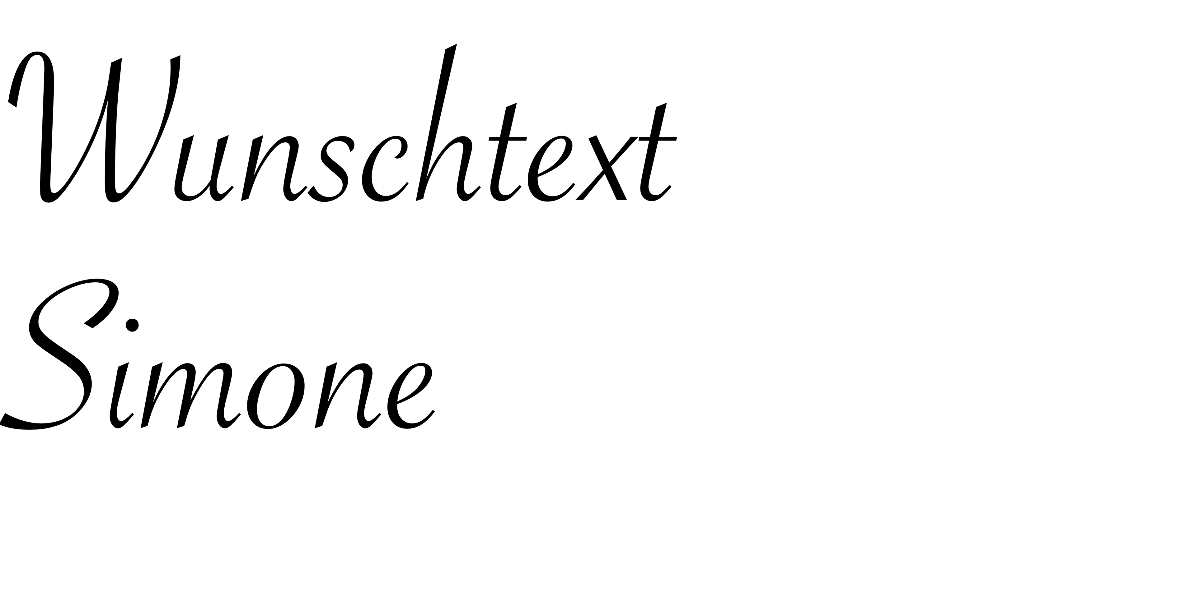 Personalisierung mit Wunschtext