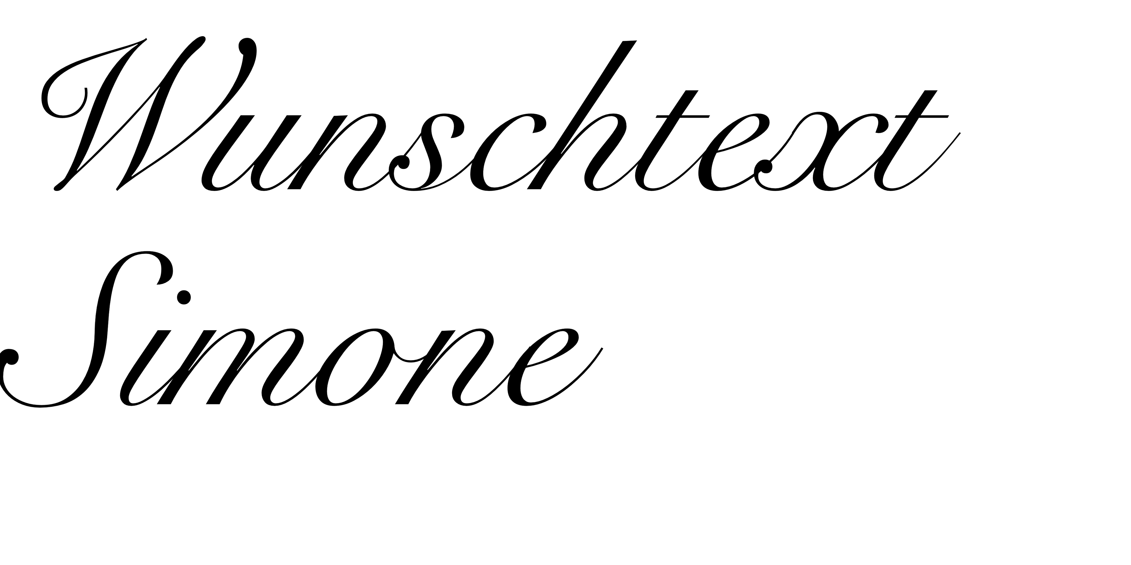Personalisierung mit Wunschtext