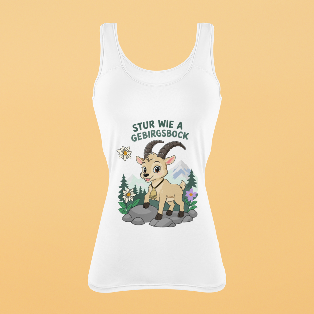 Stur wie a Gebirgsbock | Damen-Tanktop