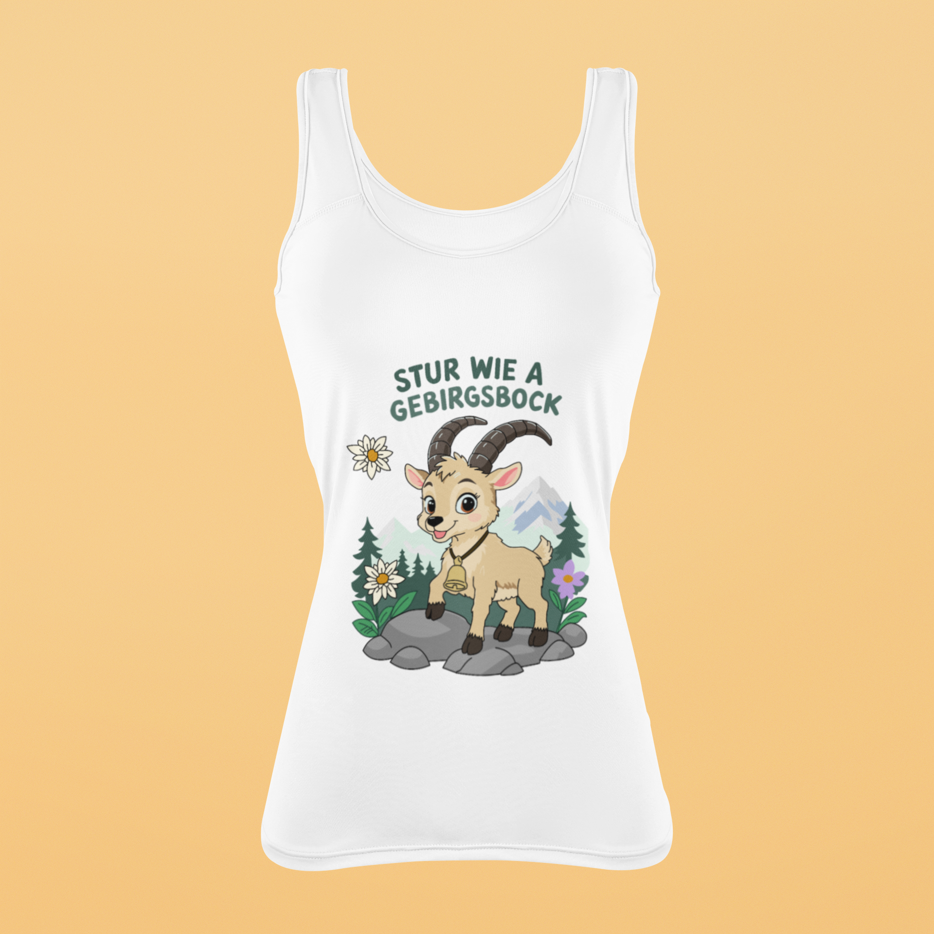 Stur wie a Gebirgsbock | Damen-Tanktop