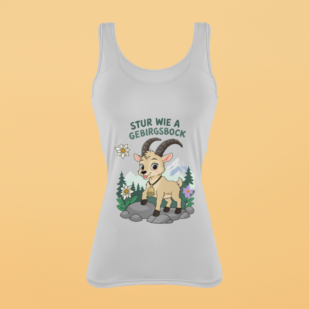 Stur wie a Gebirgsbock | Damen-Tanktop