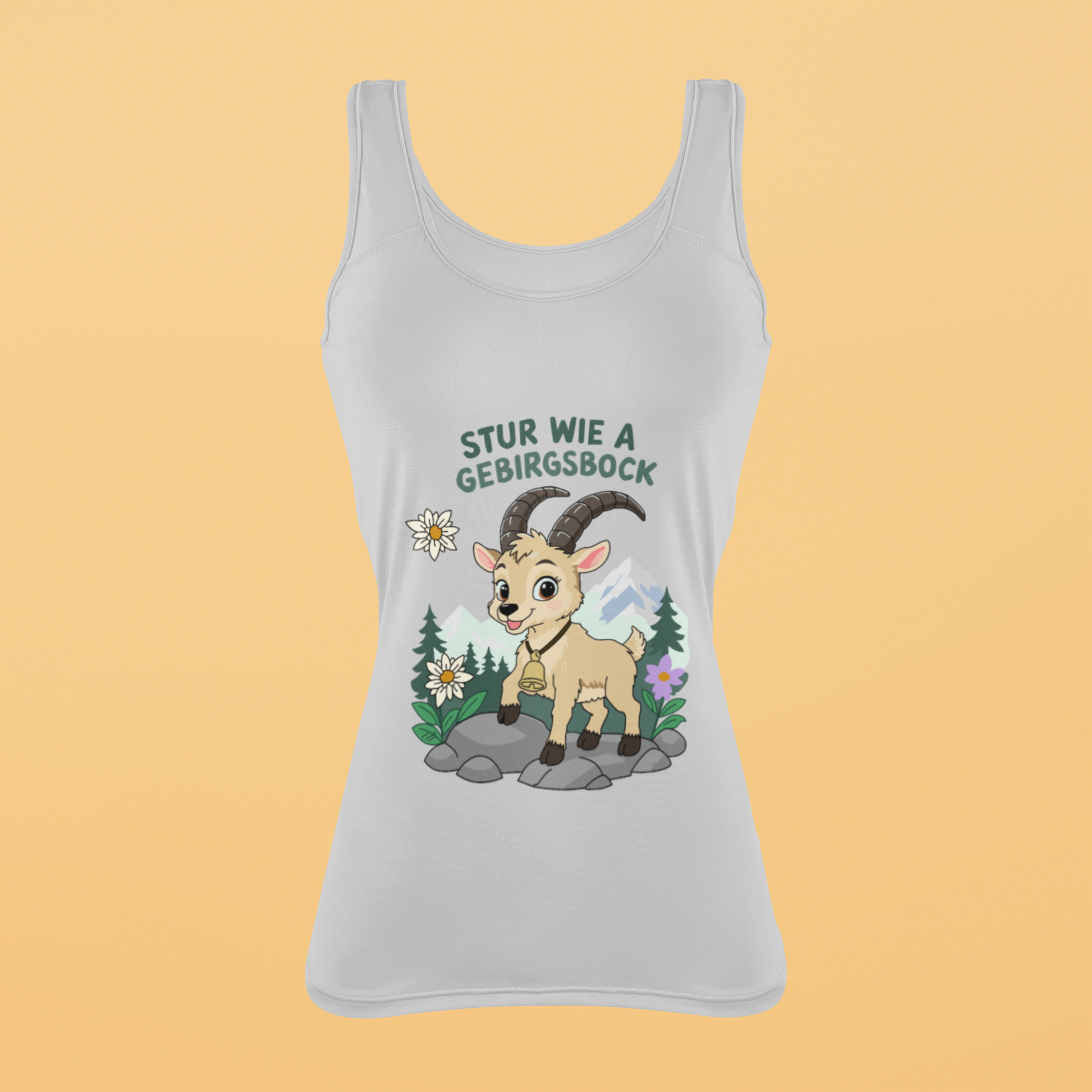 Stur wie a Gebirgsbock | Damen-Tanktop