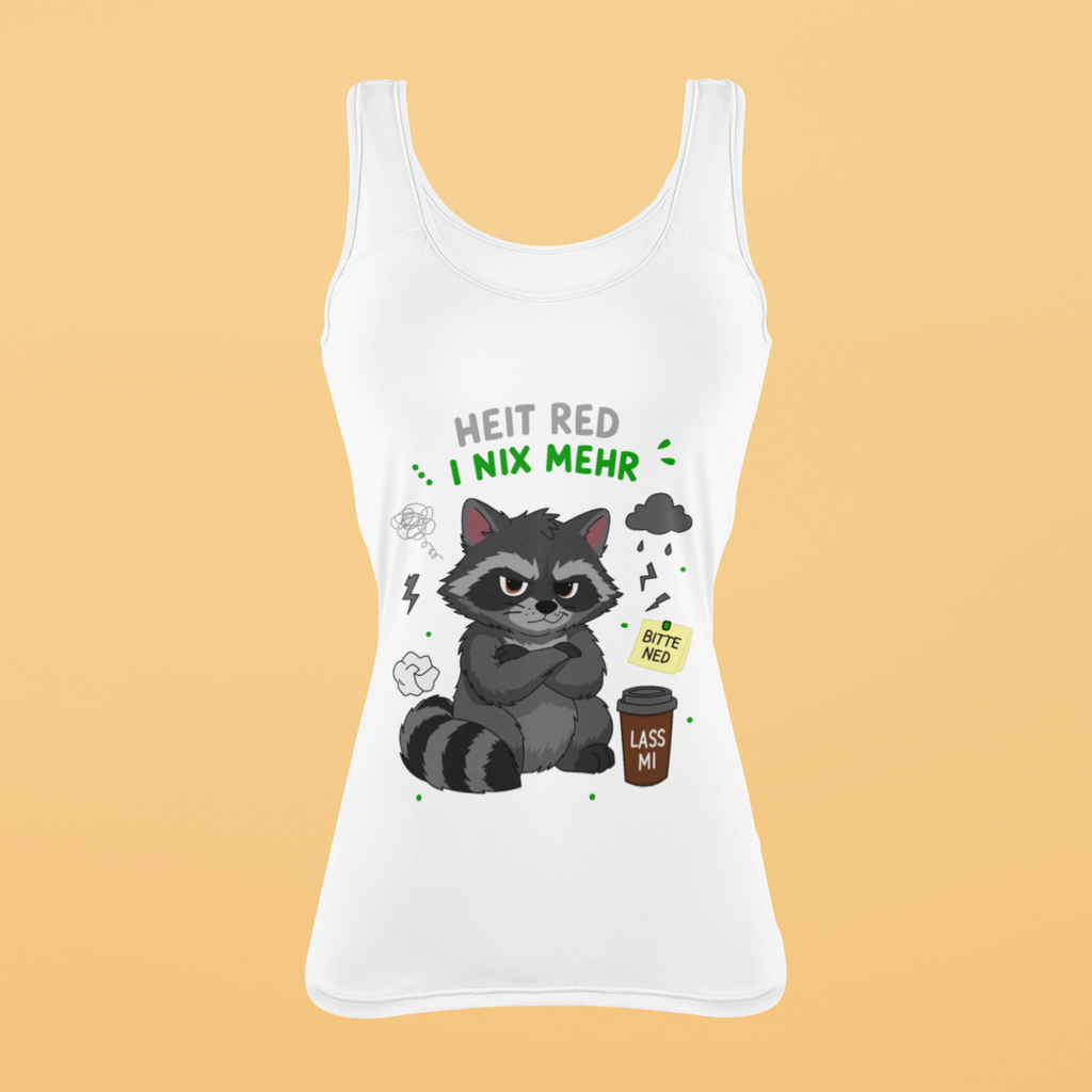 Heit red i nix mehr - Waschbär | Damen-Tanktop