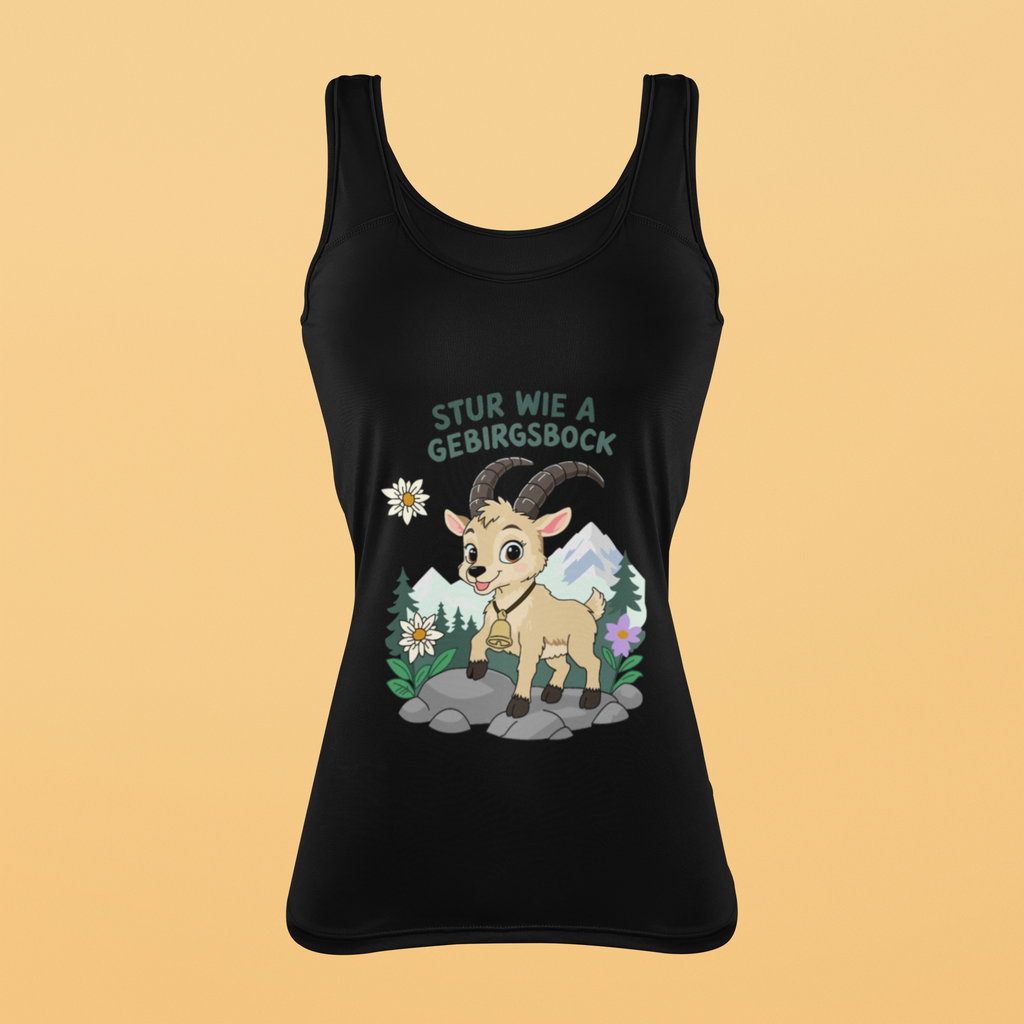 Stur wie a Gebirgsbock | Damen-Tanktop