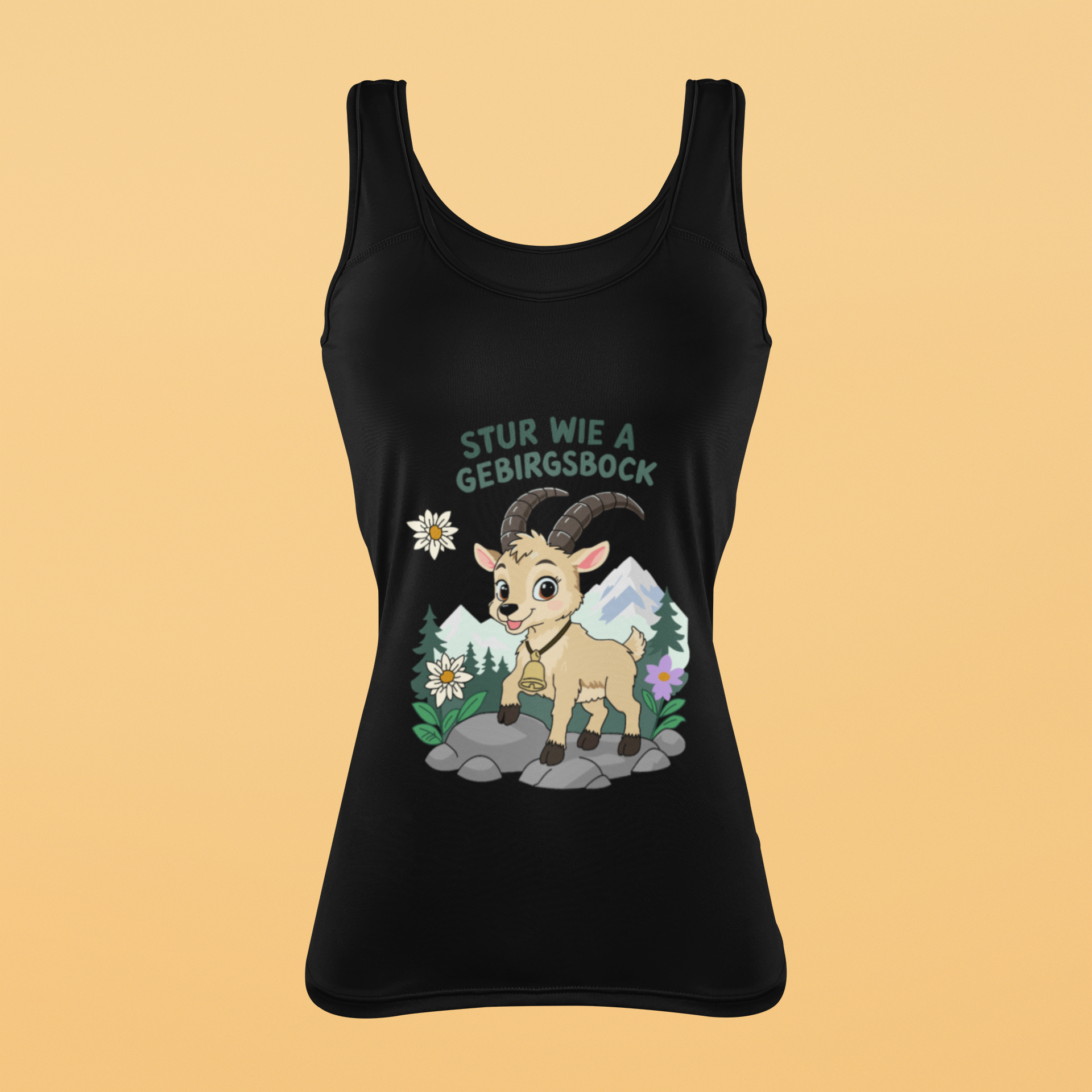 Stur wie a Gebirgsbock | Damen-Tanktop