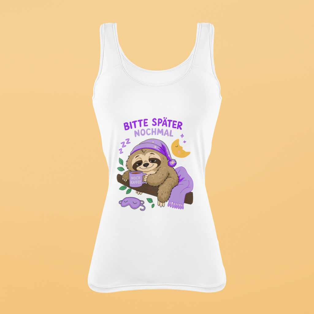 Bitte später nochmal - Faultier | Damen-Tanktop