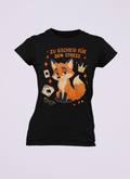 Zu gscheid für den Stress - Fuchs | Damen T-Shirt Rundhals