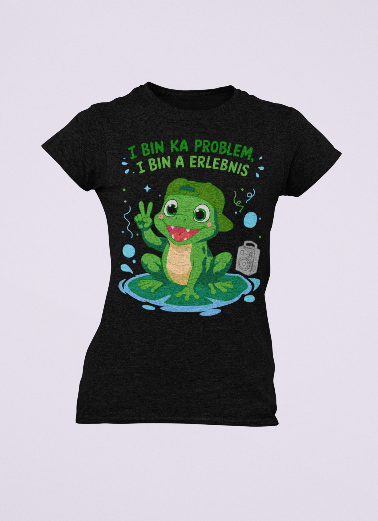 I bin ka Problem, i bin a Erlebnis | Damen T-Shirt Rundhals